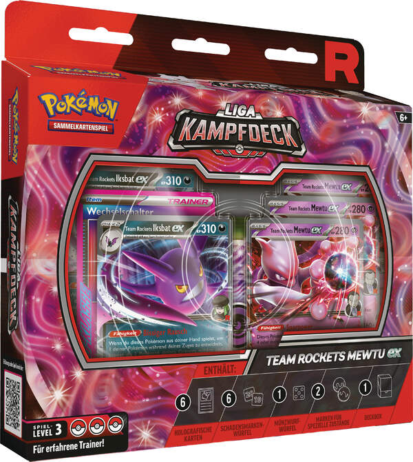 Pokémon TCG Liga-Kampfdeck Rocket’s Mewtu – 60 Karten spielbereit