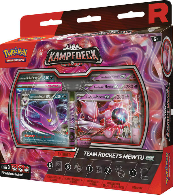 Pokémon TCG Liga-Kampfdeck Rocket’s Mewtu – 60 Karten spielbereit