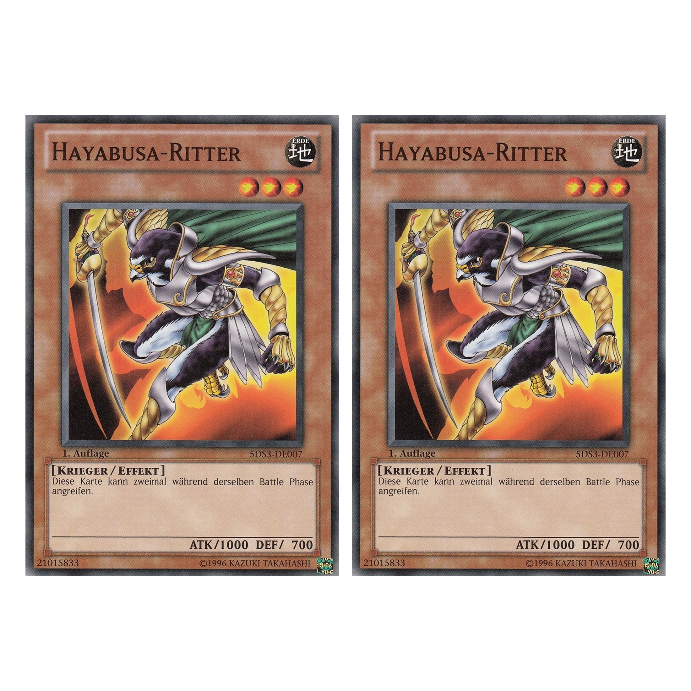 Hayabusa-Ritter - 5DS3-DE007 - Common - Deutsch - 1. Auflage - Starter Deck: Duelist Toolbox - Duo Set (2 Stück) - Yugioh