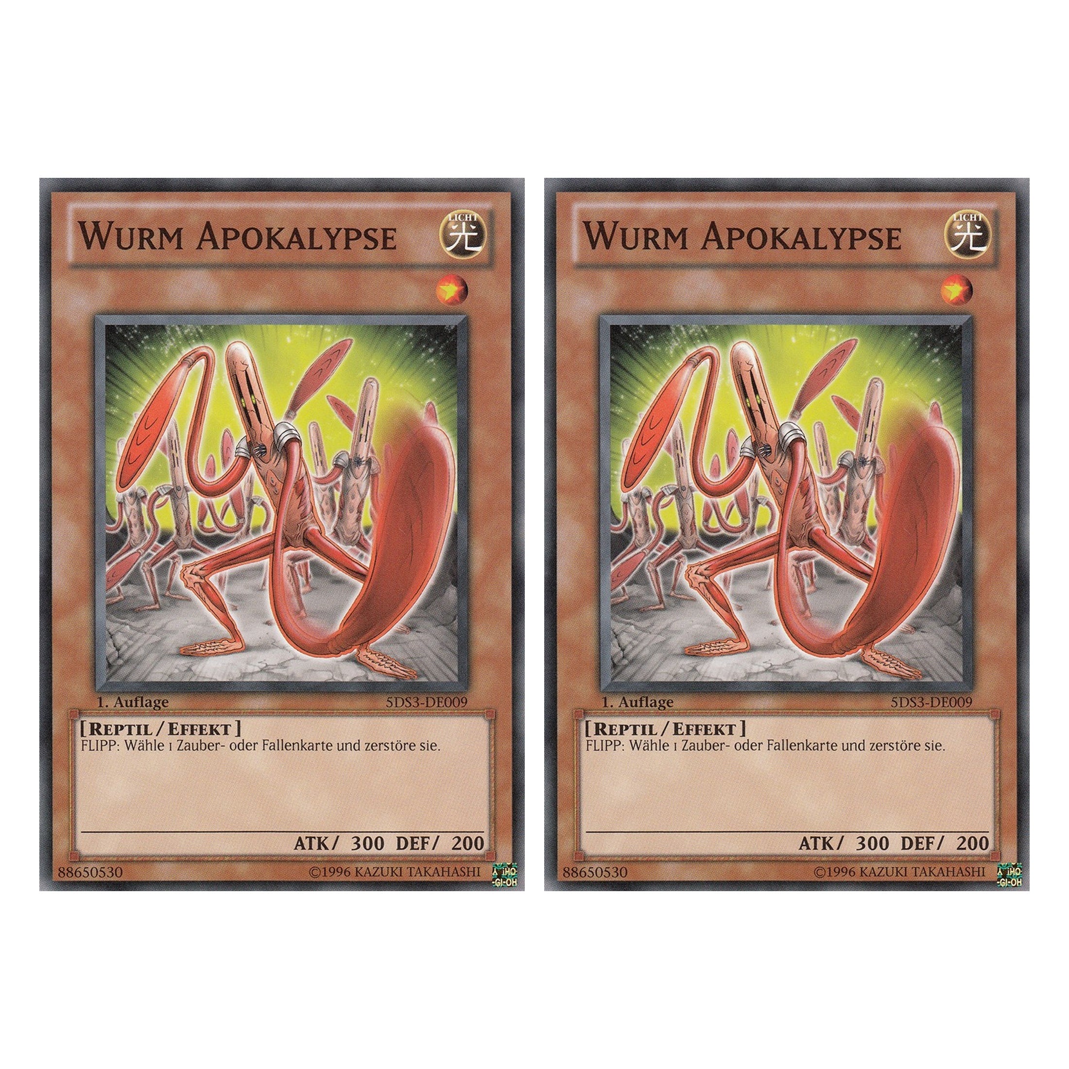 Wurm Apokalypse - 5DS3-DE009 - Common - Deutsch - 1. Auflage - Starter Deck: Duelist Toolbox - Duo Set (2 Stück) - Yugioh