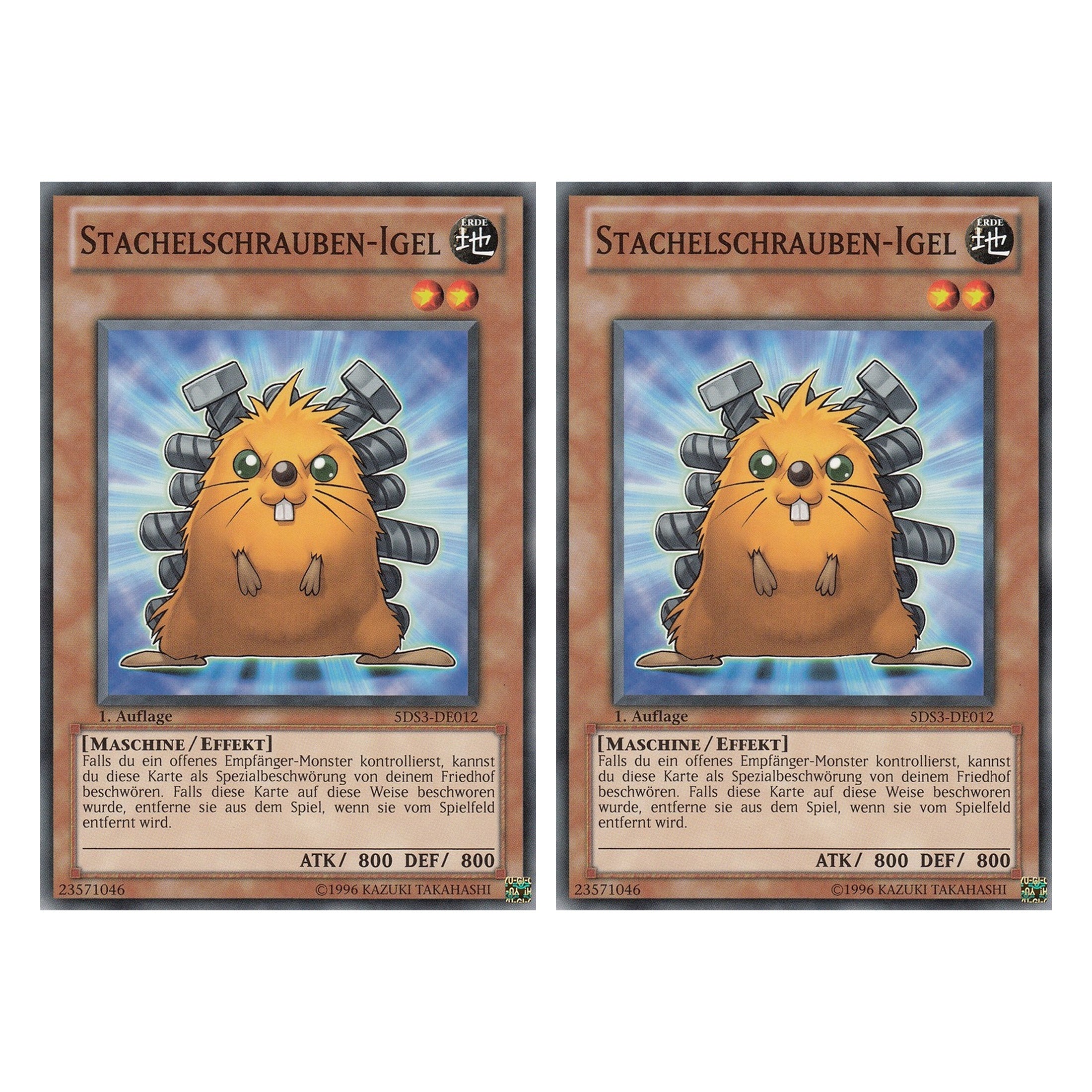 Stachelschrauben-Igel - 5DS3-DE012 - Common - Deutsch - 1. Auflage - Starter Deck: Duelist Toolbox - Duo Set (2 Stück) - Yugioh