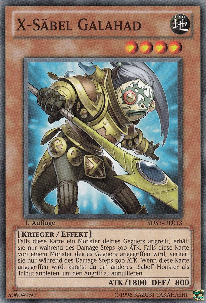 X-Säbel Galahad - 5DS3-DE013 - Common - Deutsch - 1. Auflage - Starter Deck: Duelist Toolbox - Yugioh