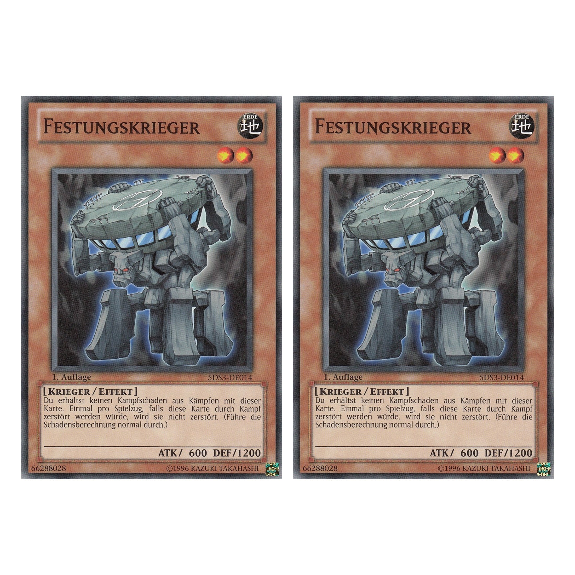 Festungskrieger - 5DS3-DE014 - Common - Deutsch - 1. Auflage - Starter Deck: Duelist Toolbox - Duo Set (2 Stück) - Yugioh