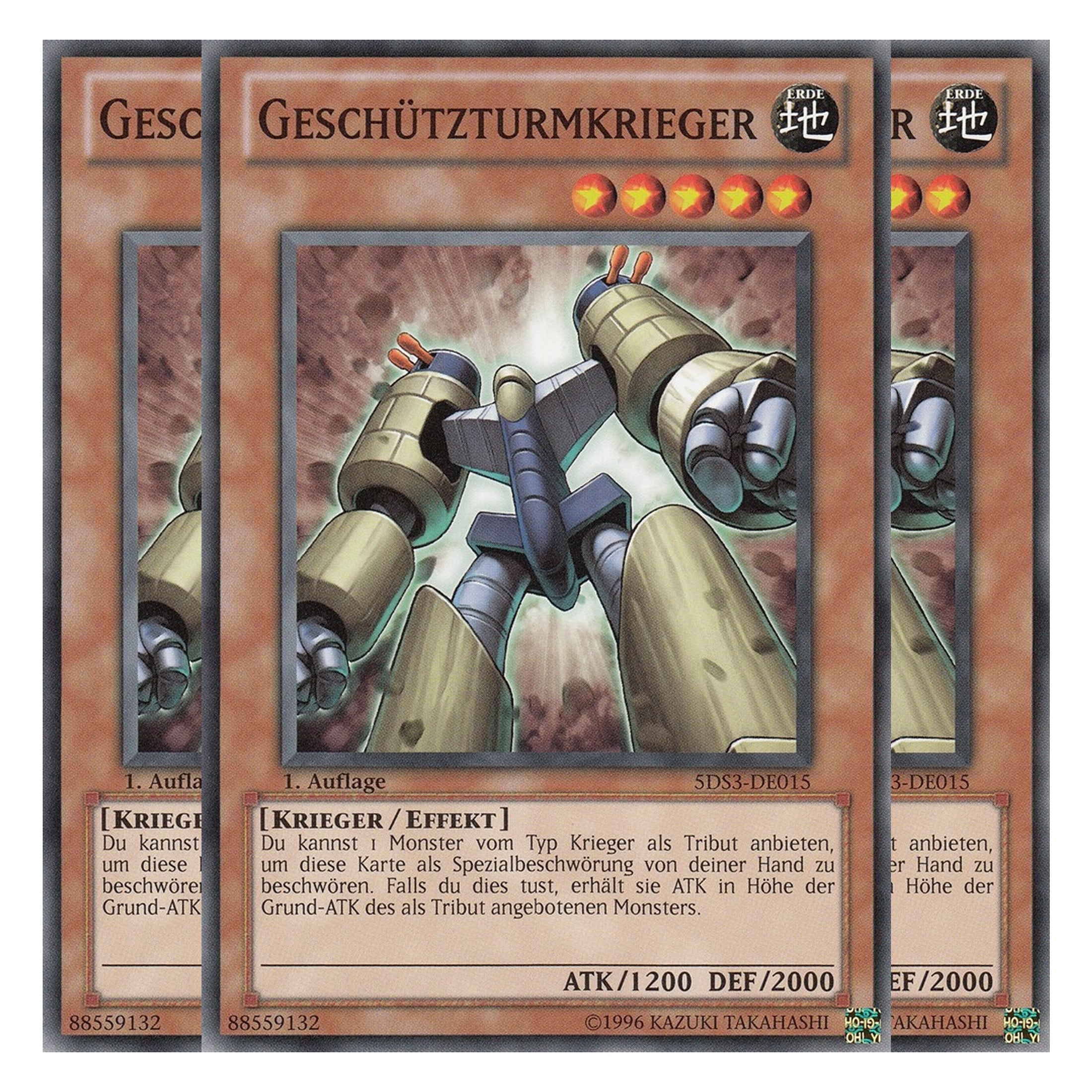 Geschützturmkrieger - 5DS3-DE015 - Common - Deutsch - 1. Auflage - Starter Deck: Duelist Toolbox - Playset (3 Kopien)