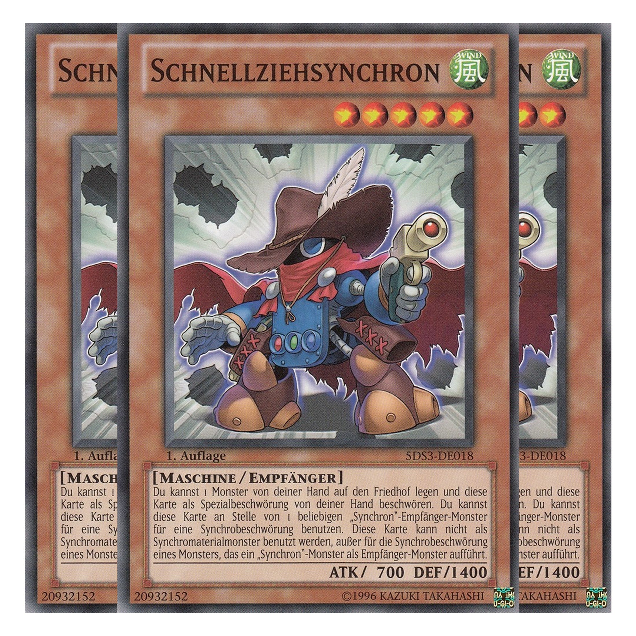 Schnellziehsynchron - 5DS3-DE018 - Common - Deutsch - 1. Auflage - Starter Deck: Duelist Toolbox - Playset (3 Kopien)