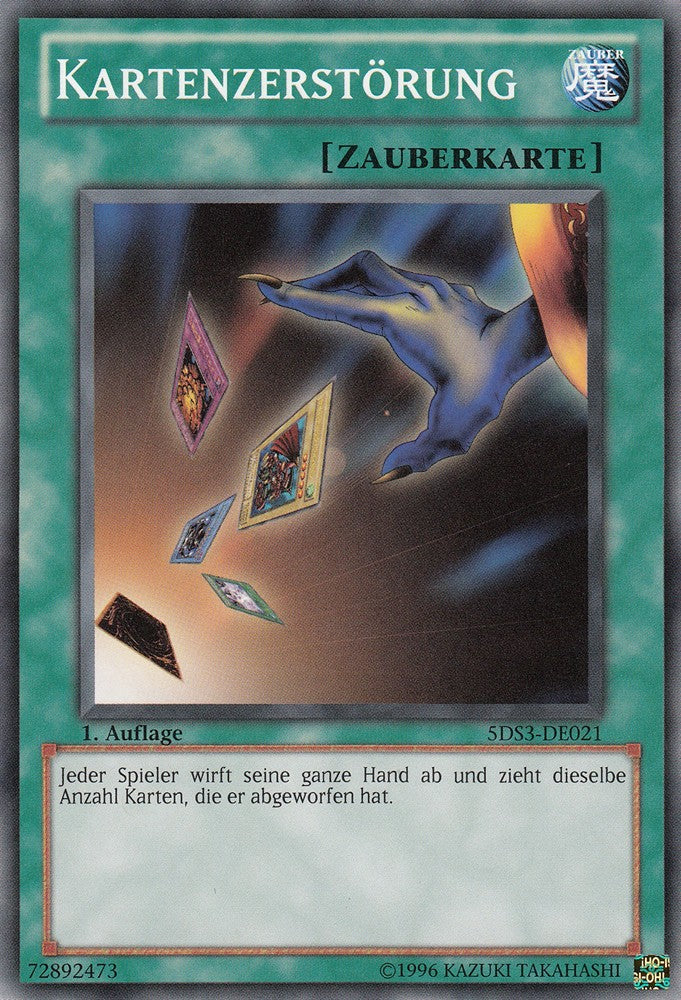 Kartenzerstörung - 5DS3-DE021 - Common - Deutsch - 1. Auflage - Starter Deck: Duelist Toolbox - Yugioh