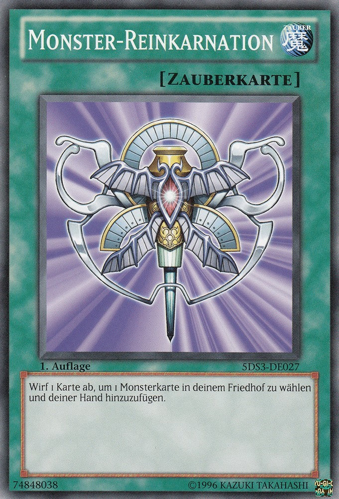 Monster-Reinkarnation - 5DS3-DE027 - Common - Deutsch - 1. Auflage - Starter Deck: Duelist Toolbox - Yugioh
