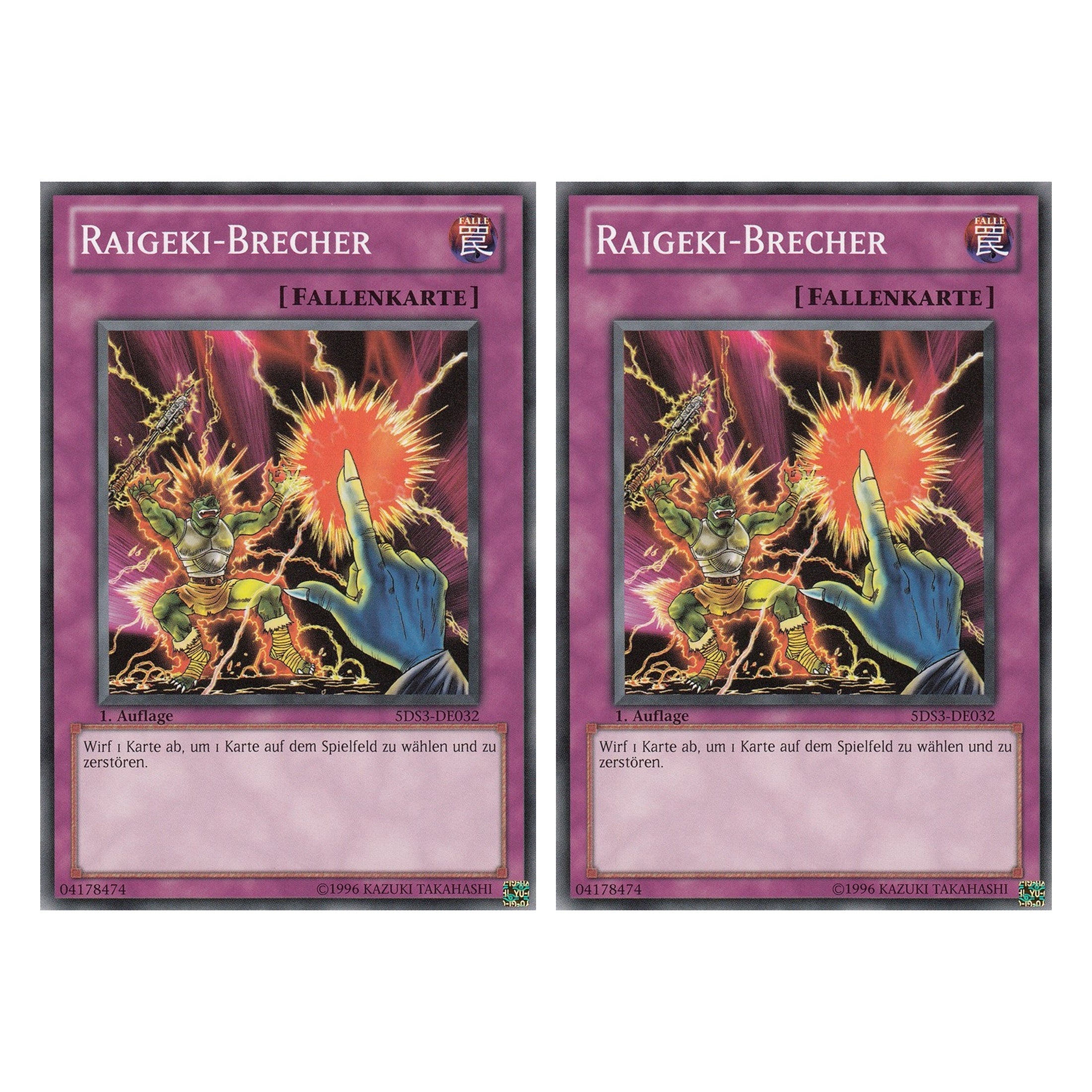 Raigeki-Brecher - 5DS3-DE032 - Common - Deutsch - 1. Auflage - Starter Deck: Duelist Toolbox - Duo Set (2 Stück) - Yugioh