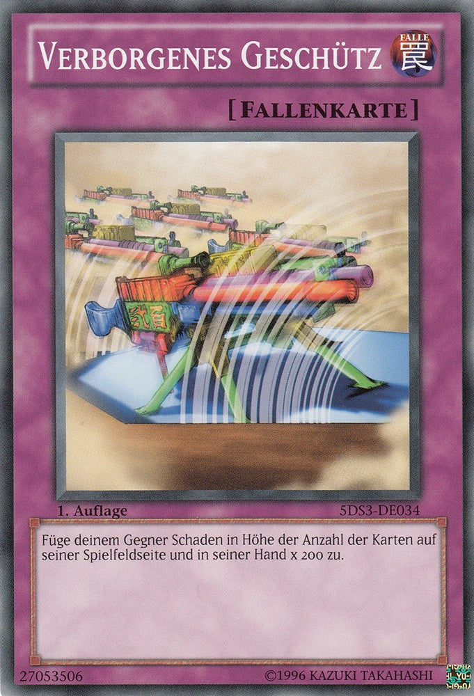 Verborgenes Geschütz - 5DS3-DE034 - Common - Deutsch - 1. Auflage - Starter Deck: Duelist Toolbox - Yugioh