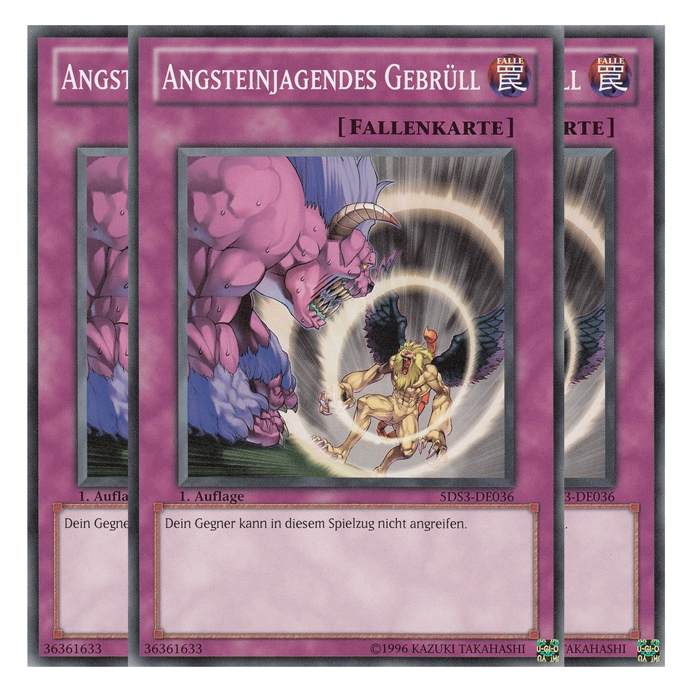 Angsteinjagendes Gebrüll - 5DS3-DE036 - Common - Deutsch - 1. Auflage - Starter Deck: Duelist Toolbox - Playset (3 Kopien)