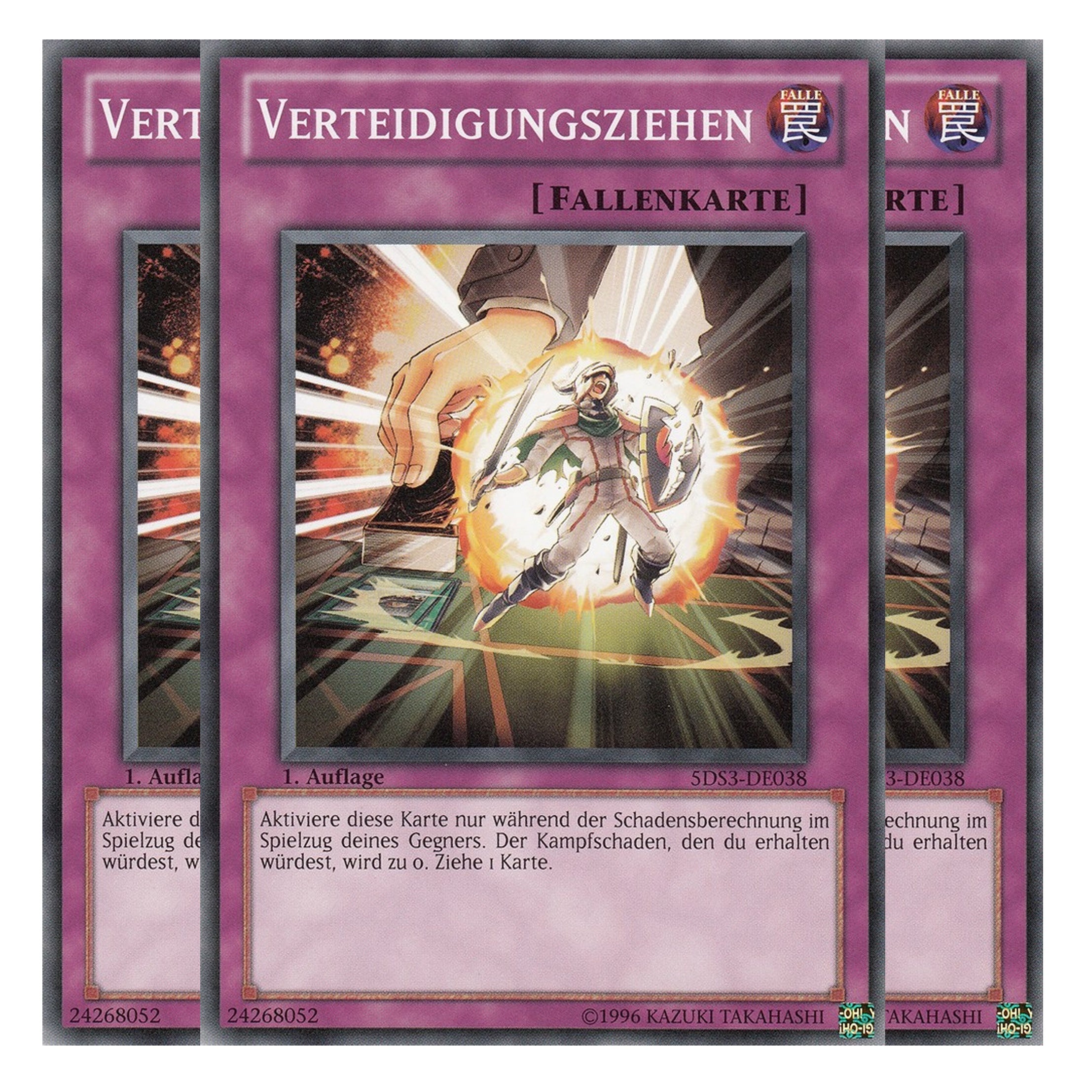 Verteidigungsziehen - 5DS3-DE038 - Common - Deutsch - 1. Auflage - Starter Deck: Duelist Toolbox - Playset (3 Kopien)