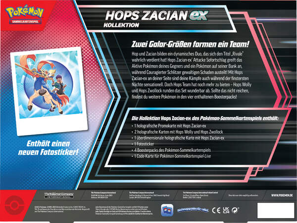 Reisegefährten - Hops Zacian ex Kollektion - Deutsch - Pokemon - Karmesin & Purpur