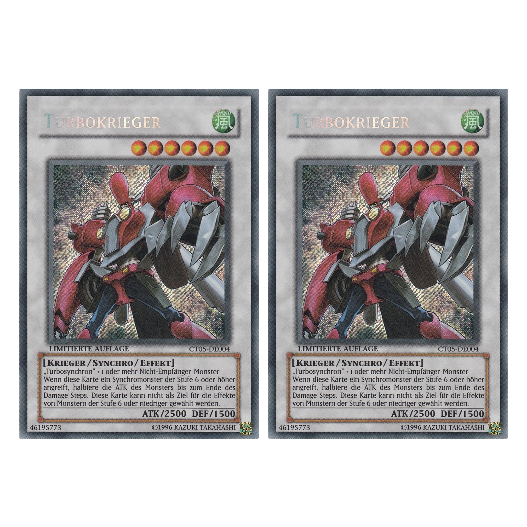 Turbokrieger - CT05-DE004 - Secret Rare - Deutsch - Limitierte Auflage - Collector's Tins 2008 - Duo Set (2 Stück) - Yugioh