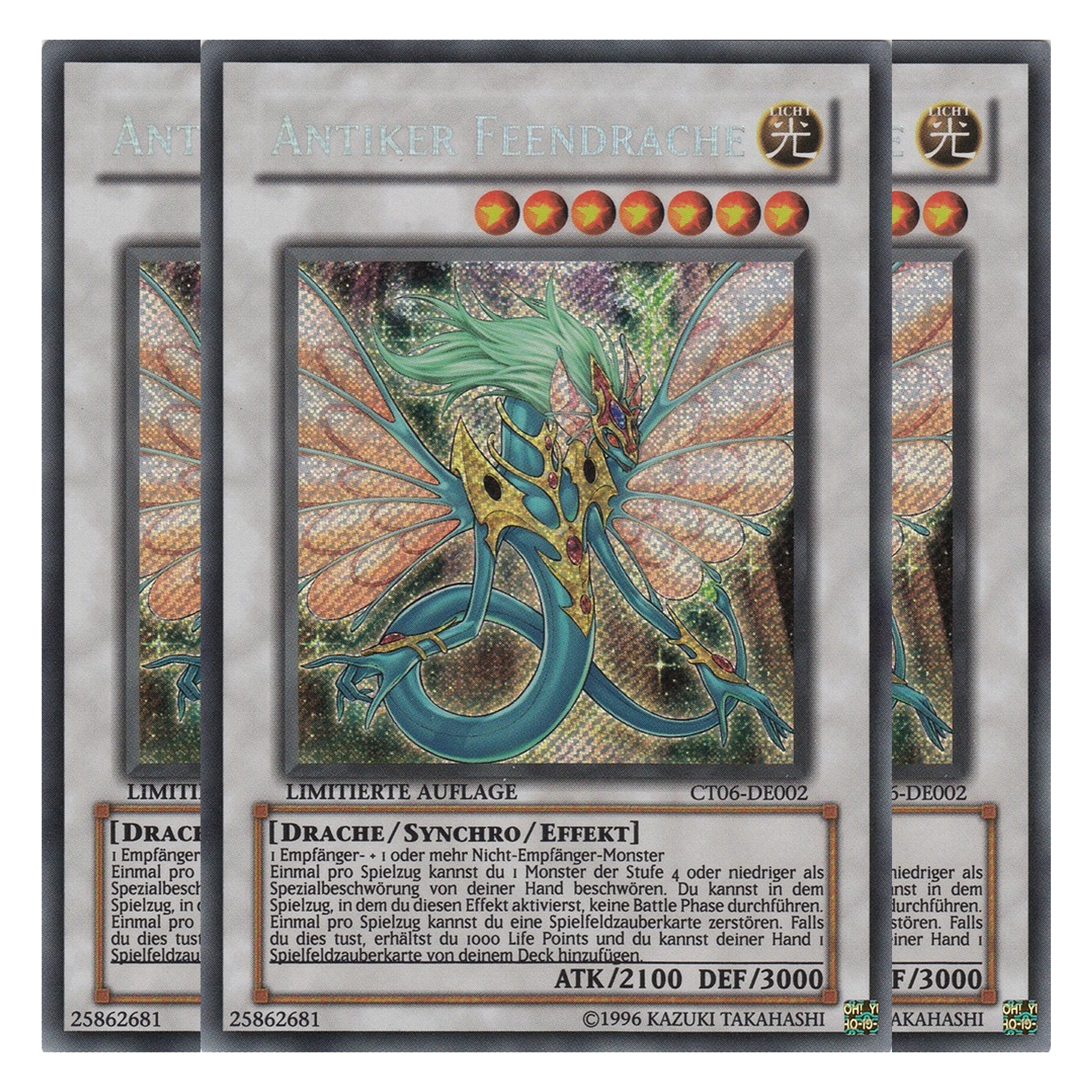 Antiker Feendrache - CT06-DE002 - Secret Rare - Deutsch - Limitierte Auflage - Collector's Tins 2009 - Playset (3 Kopien)