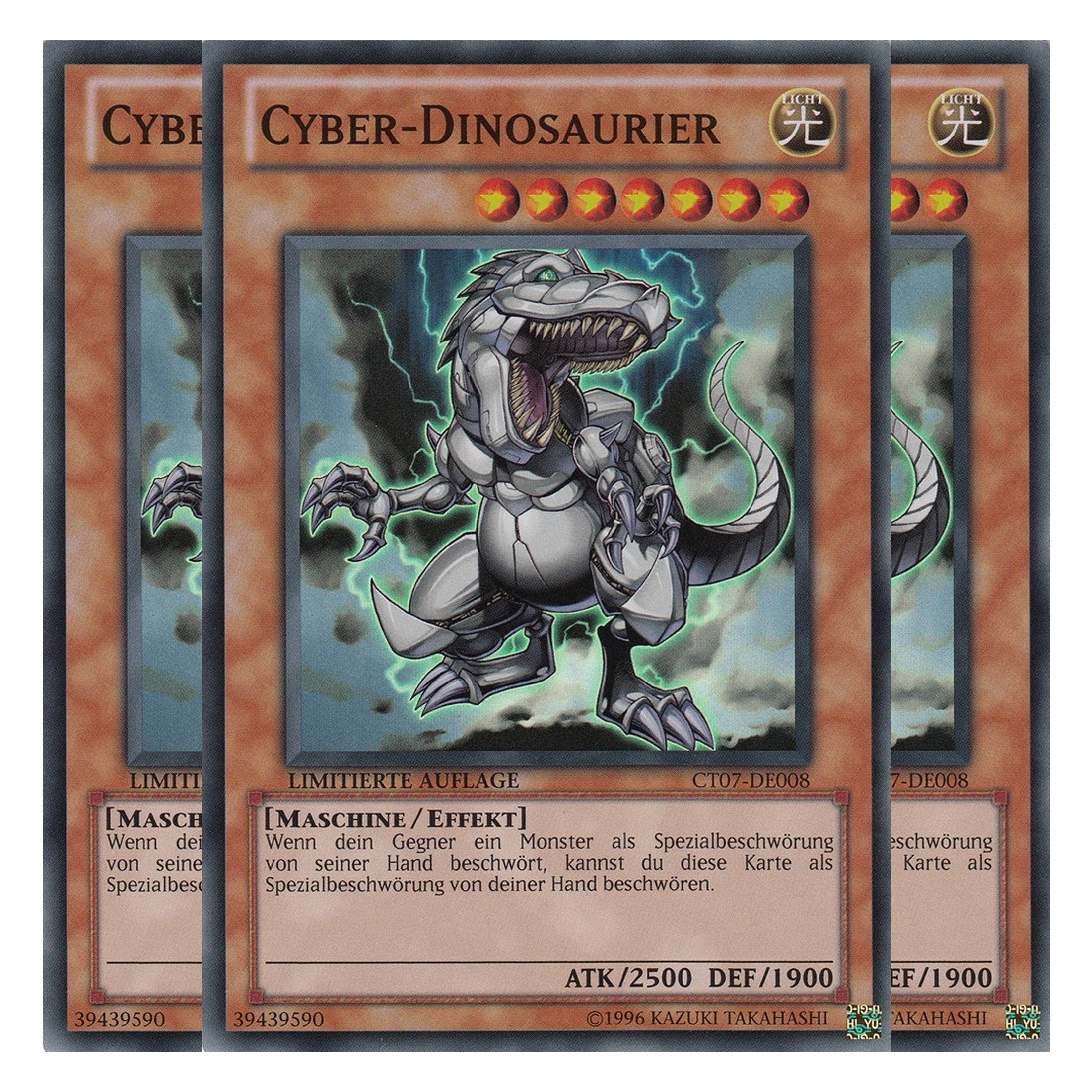 Cyber Dinosaurier - CT07-DE008 - Super Rare - Deutsch - Limitierte Auflage - Collector's Tins 2010 - Playset (3 Kopien)