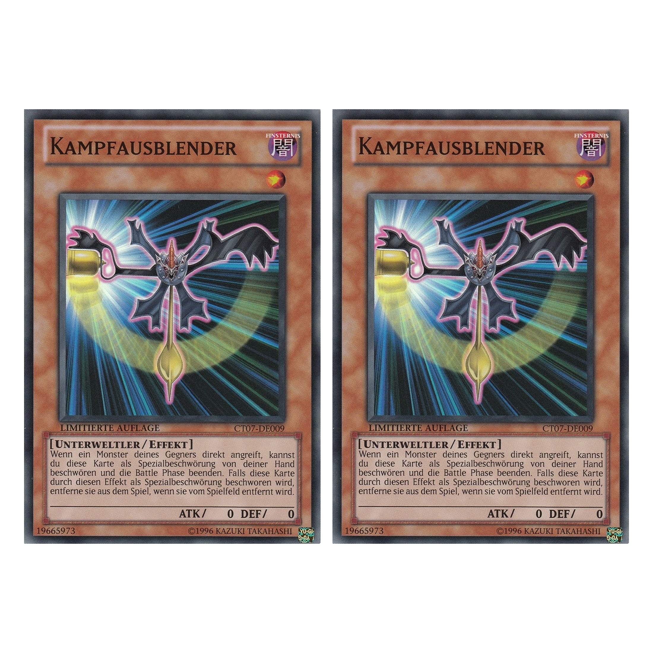 Kampfausblender - CT07-DE009 - Super Rare - Deutsch - Limitierte Auflage - Collector's Tins 2010 - Duo Set (2 Stück) - Yugioh
