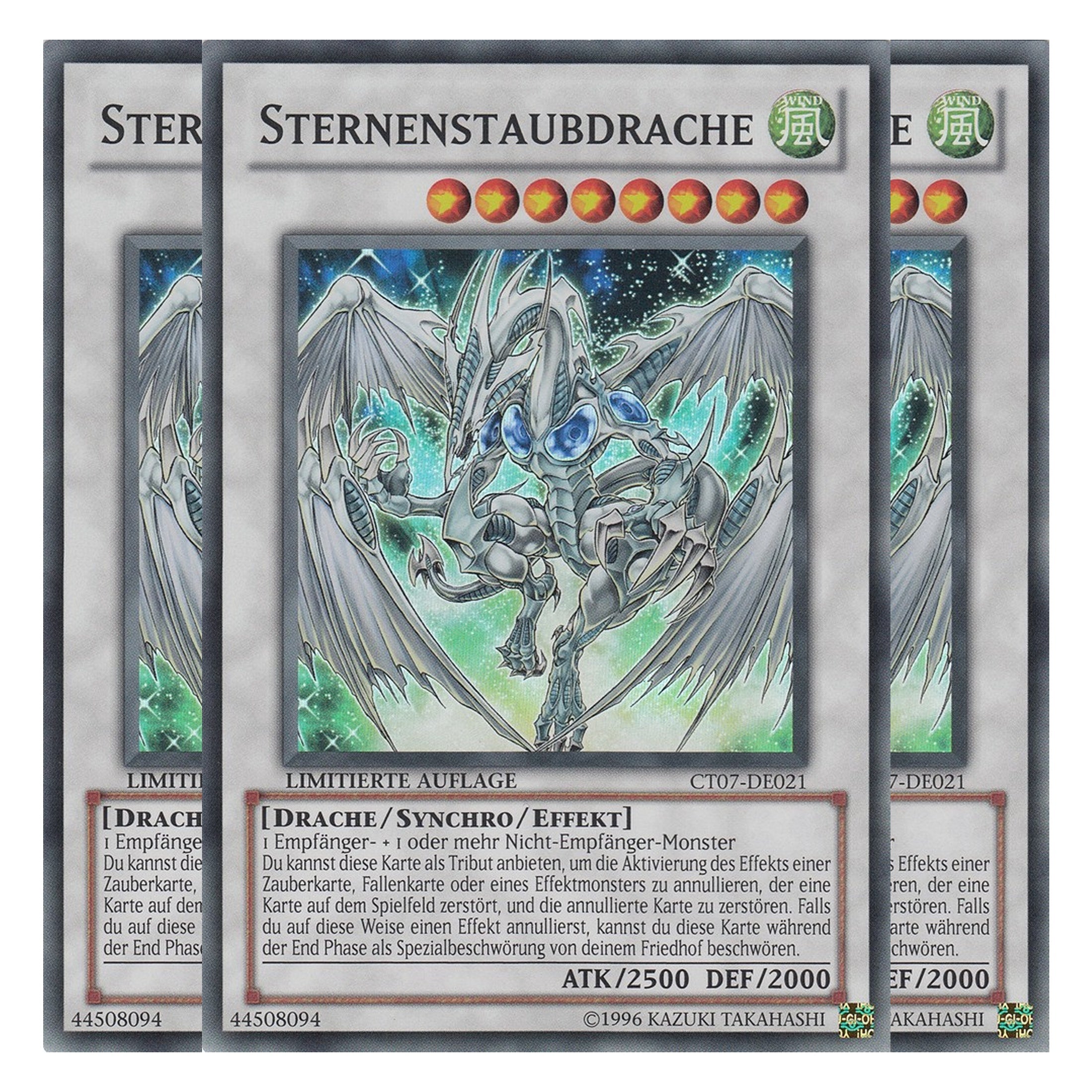 Sternenstaubdrache - CT07-DE021 - Super Rare - Deutsch - Limitierte Auflage - Collector's Tins 2010 - Playset (3 Kopien)