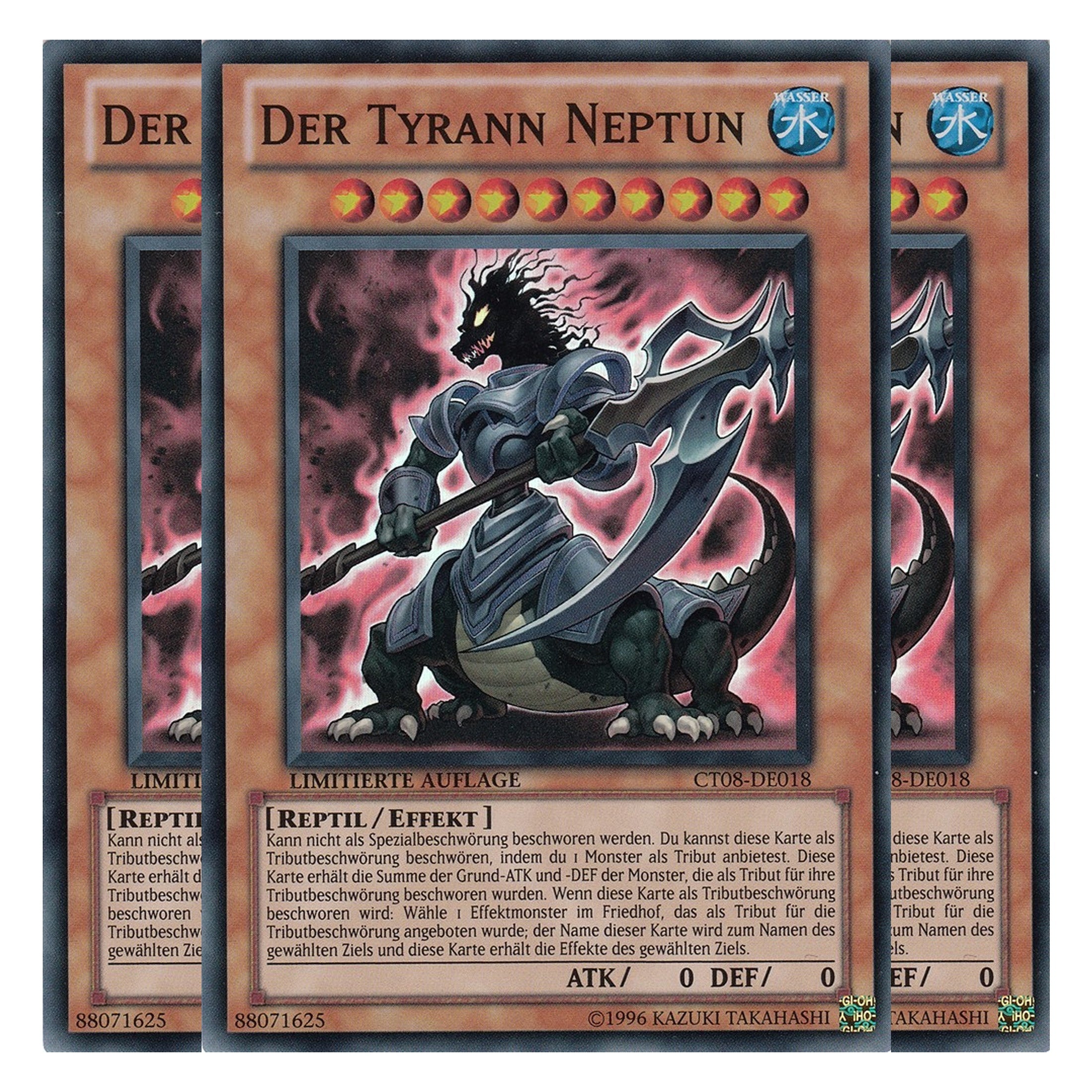 Der Tyrann Neptun - CT08-DE018 - Super Rare - Deutsch - Limitierte Auflage - Collector's Tins 2011 - Playset (3 Kopien)