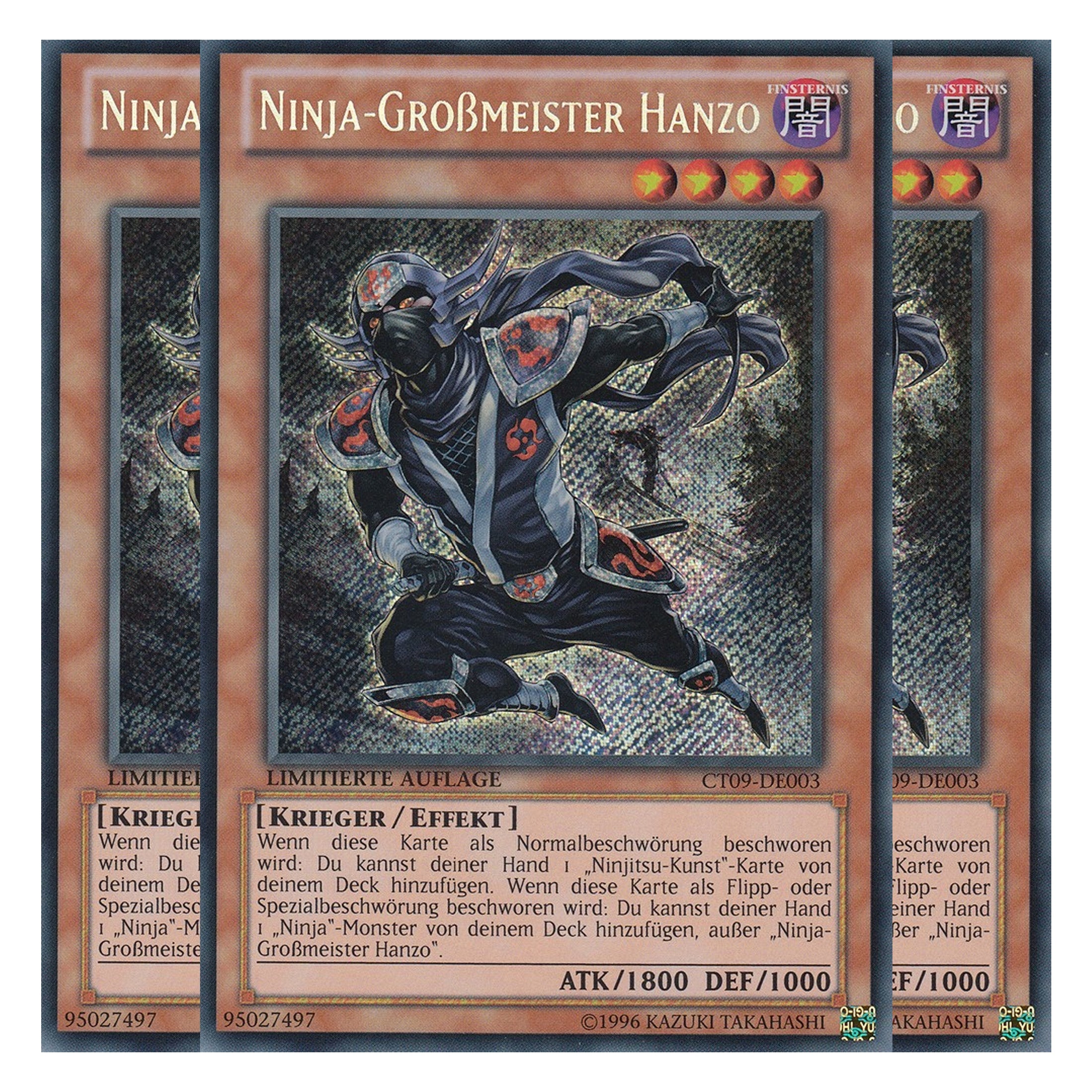 Ninja-Großmeister Hanzo - CT09-DE003 - Secret Rare - Deutsch - Limitierte Auflage - Collector's Tins 2012 - Playset (3 Kopien)