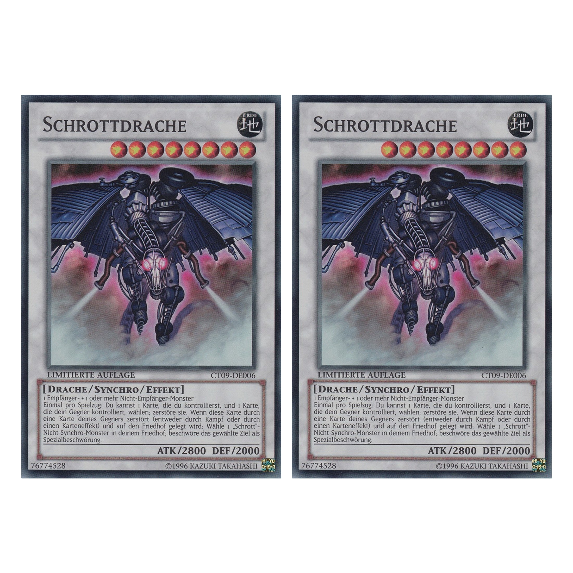 Schrottdrache - CT09-DE006 - Super Rare - Deutsch - Limitierte Auflage - Collector's Tins 2012 - Duo Set (2 Stück) - Yugioh