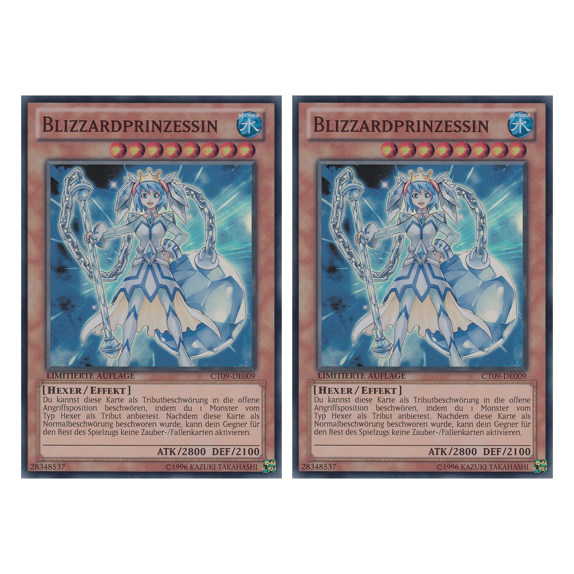 Blizzardprinzessin - CT09-DE009 - Super Rare - Deutsch - Limitierte Auflage - Collector's Tins 2012 - Duo Set (2 Stück) - Yugioh