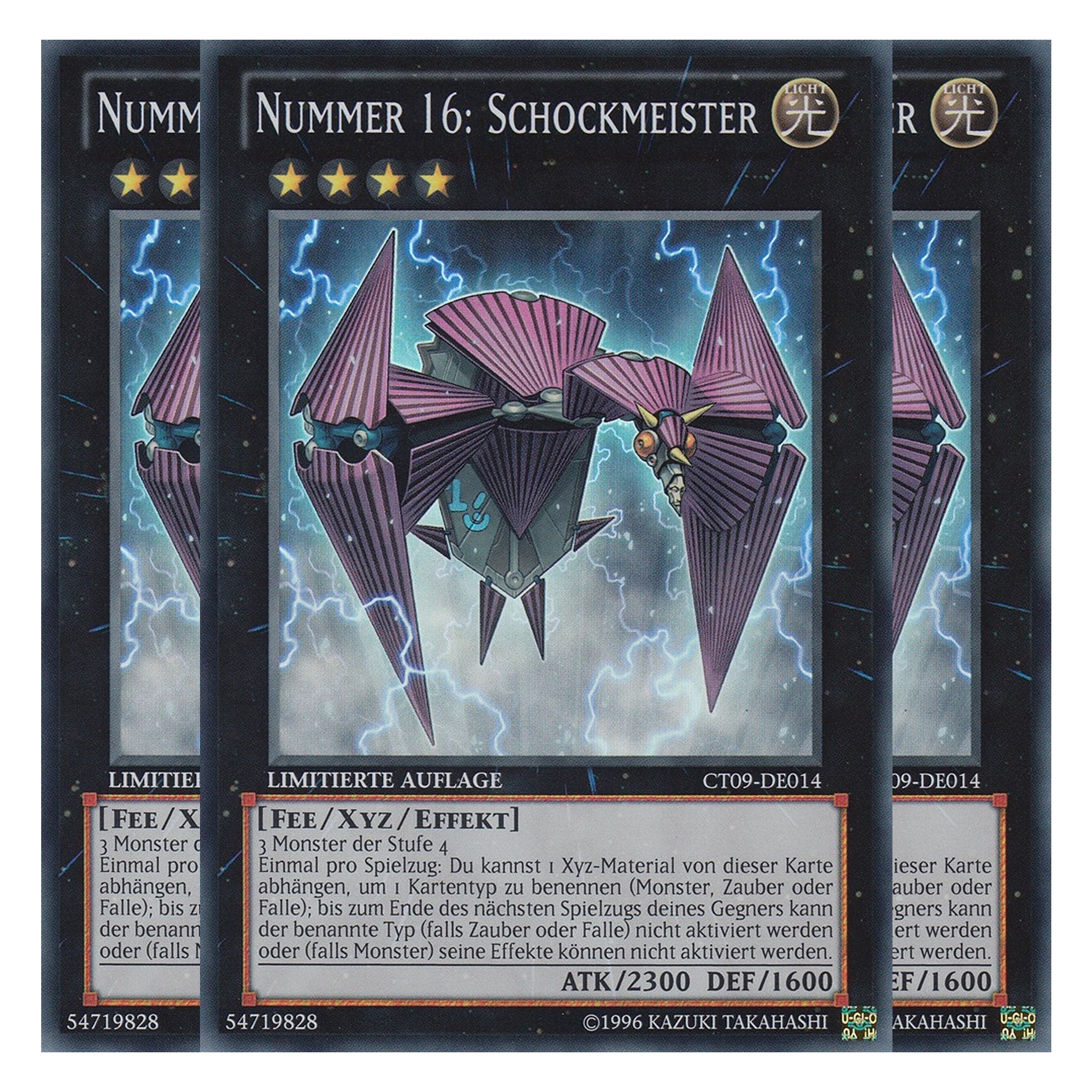 Nummer 16: Schockmeister - CT09-DE014 - Super Rare - Deutsch - Limitierte Auflage - Collector's Tins 2012 - Playset (3 Kopien)