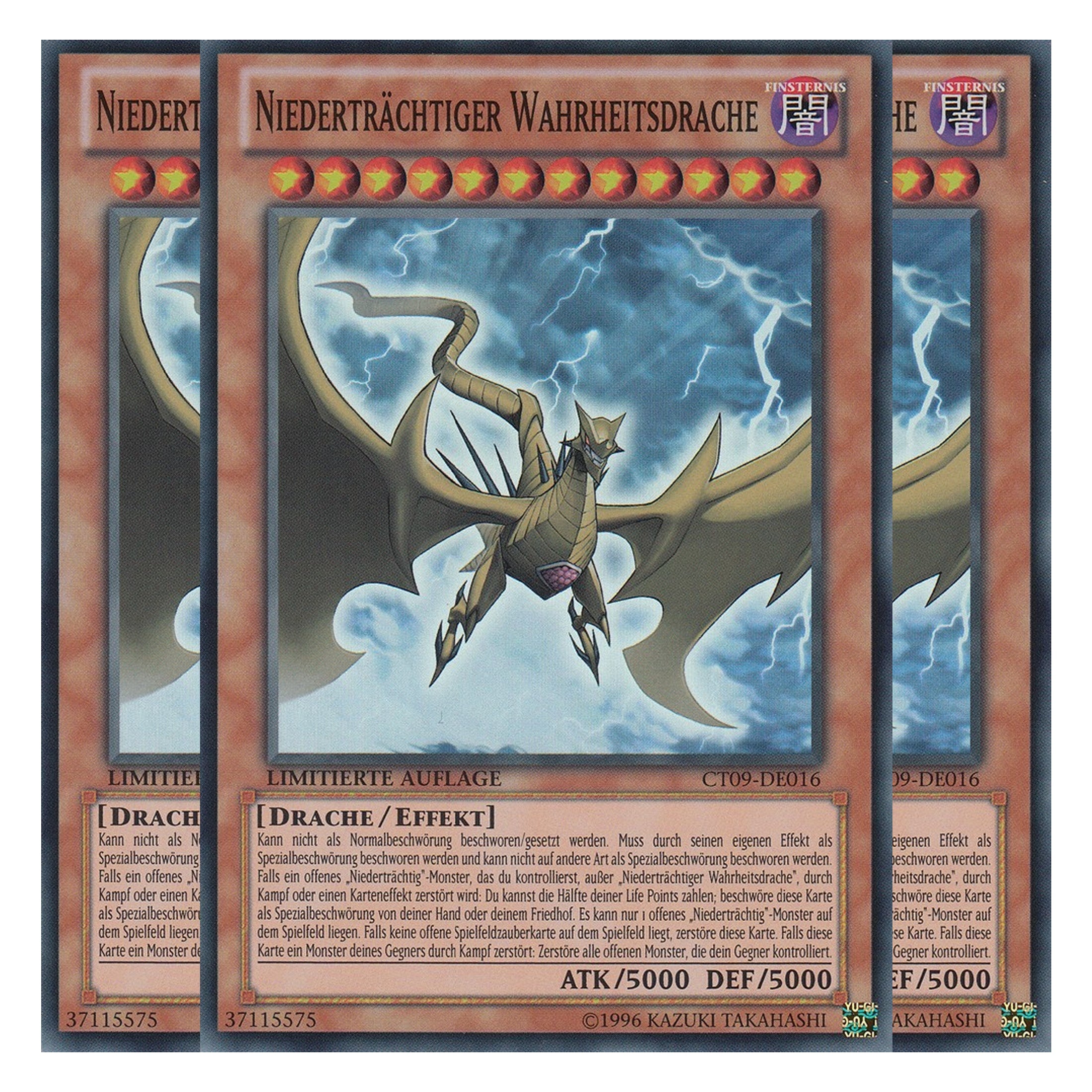 Niederträchtiger Wahrheitsdrache - CT09-DE016 - Super Rare - Deutsch - Limitierte Auflage - Collector's Tins 2012 - Playset (3 Kopien)