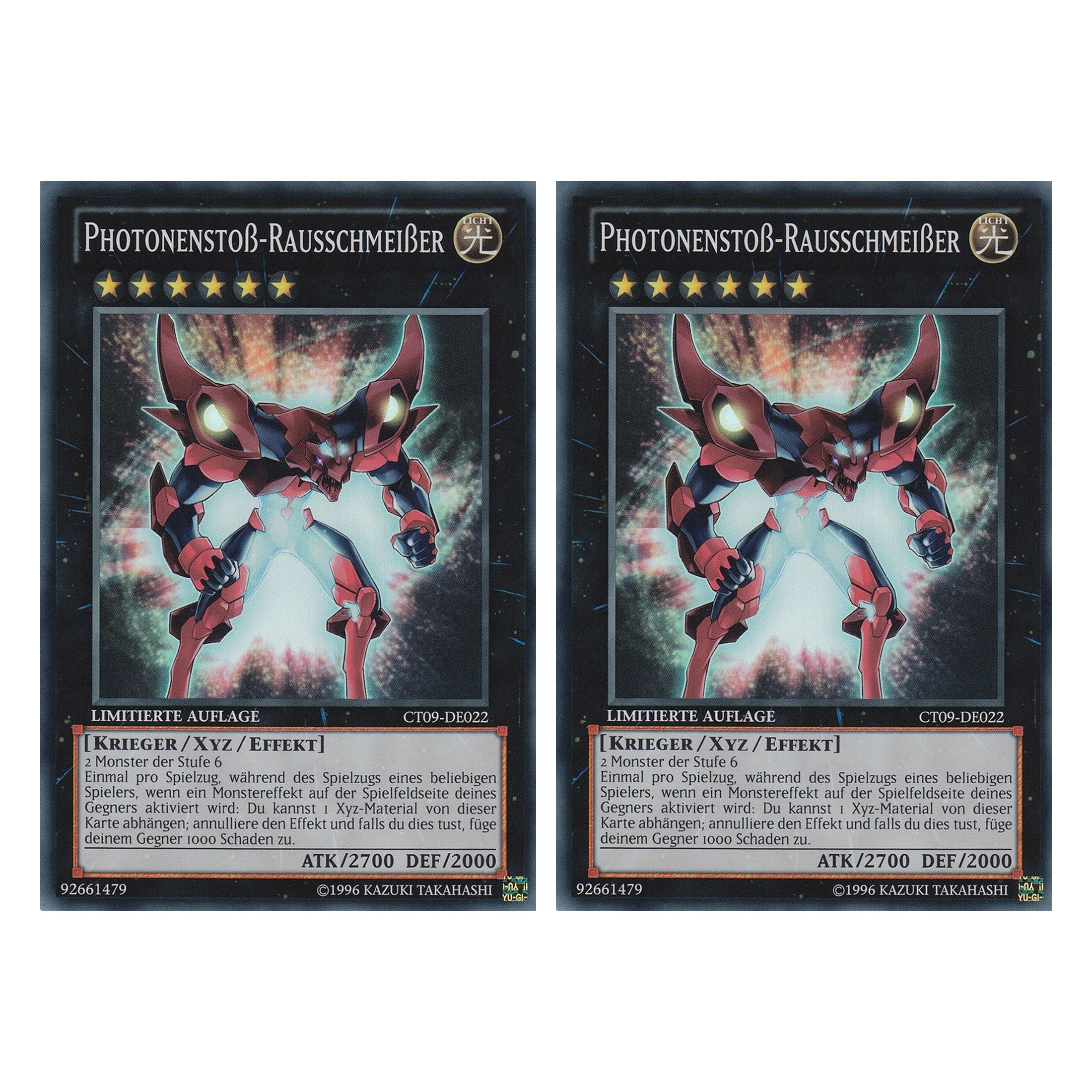 Photonenstoß-Rausschmeißer - CT09-DE022 - Super Rare - Deutsch - Limitierte Auflage - Collector's Tins 2012 - Duo Set (2 Stück) - Yugioh