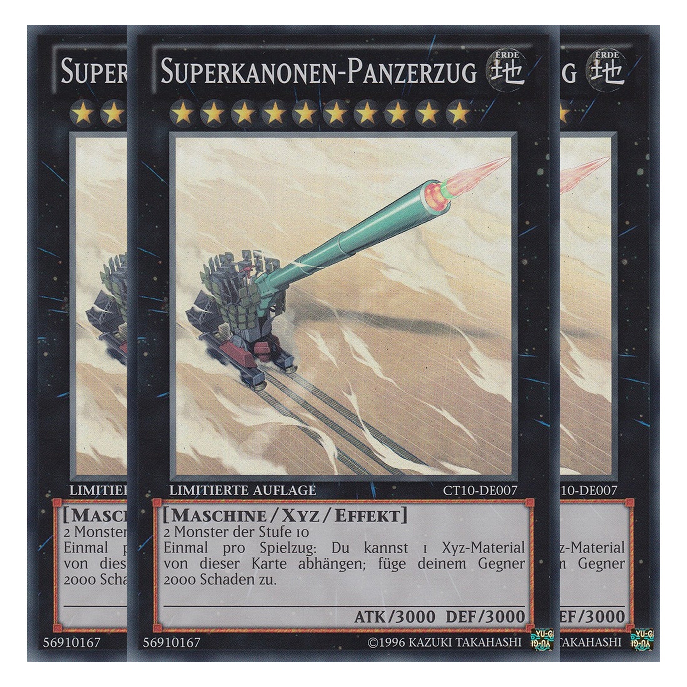 Superkanonen-Panzerzug - CT10-DE007 - Super Rare - Deutsch - Limitierte Auflage - Collector's Tins 2013 - Playset (3 Kopien)