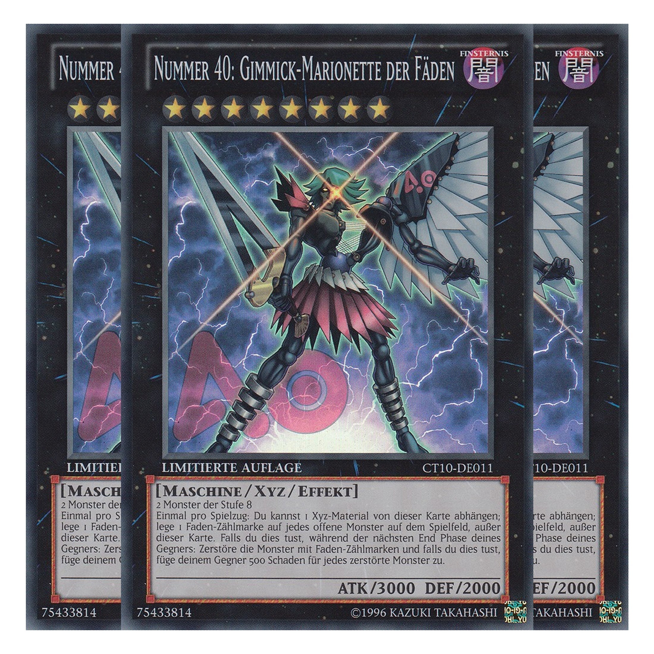Nummer 40: Gimmick-Marionnette der Fäden - CT10-DE011 - Super Rare - Deutsch - Limitierte Auflage - Collector's Tins 2013 - Playset (3 Kopien)
