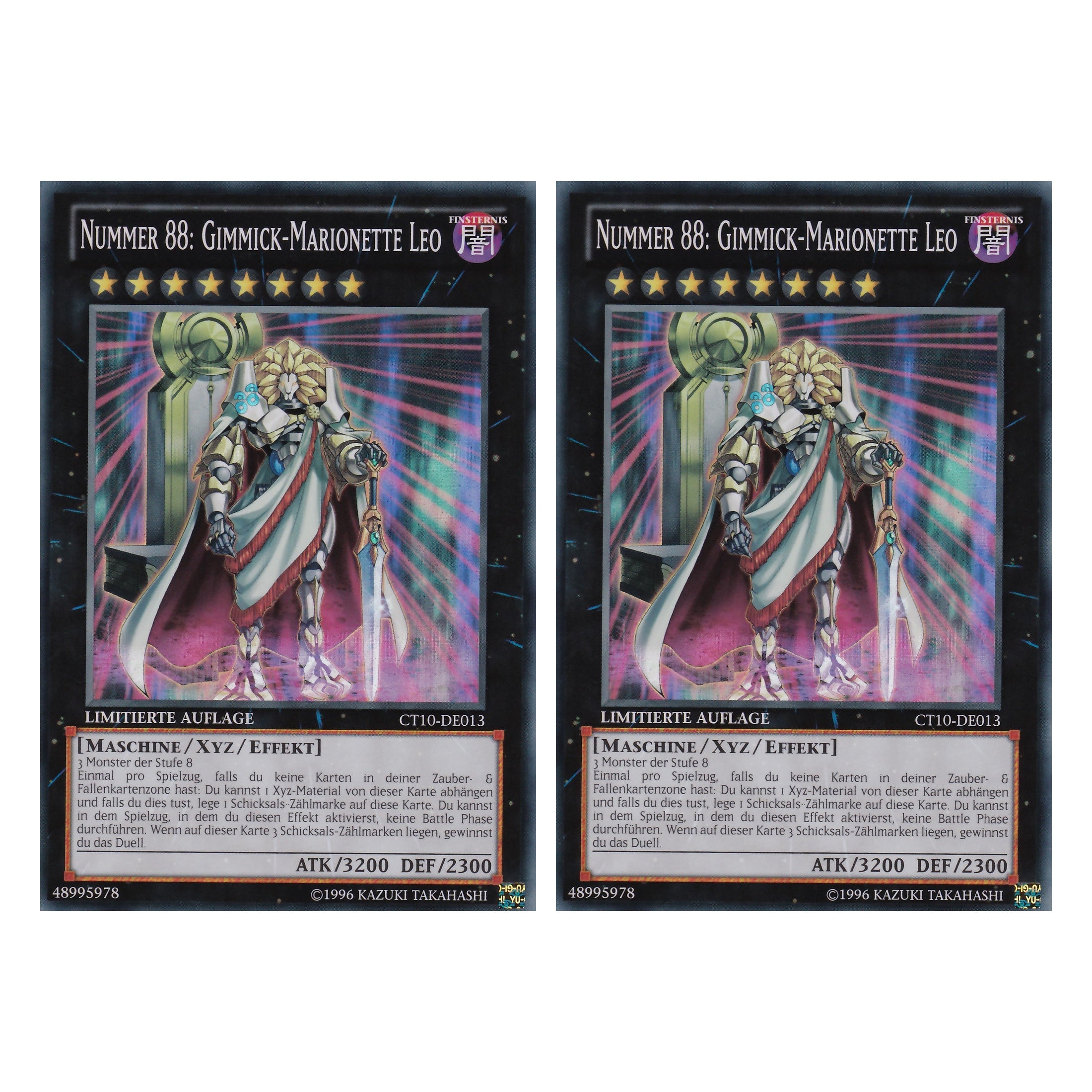 Nummer 88 Grimmick-Marionette Leo - CT10-DE011 - Super Rare - Deutsch - Limitierte Auflage - Collector's Tins 2013 - Duo Set (2 Stück) - Yugioh