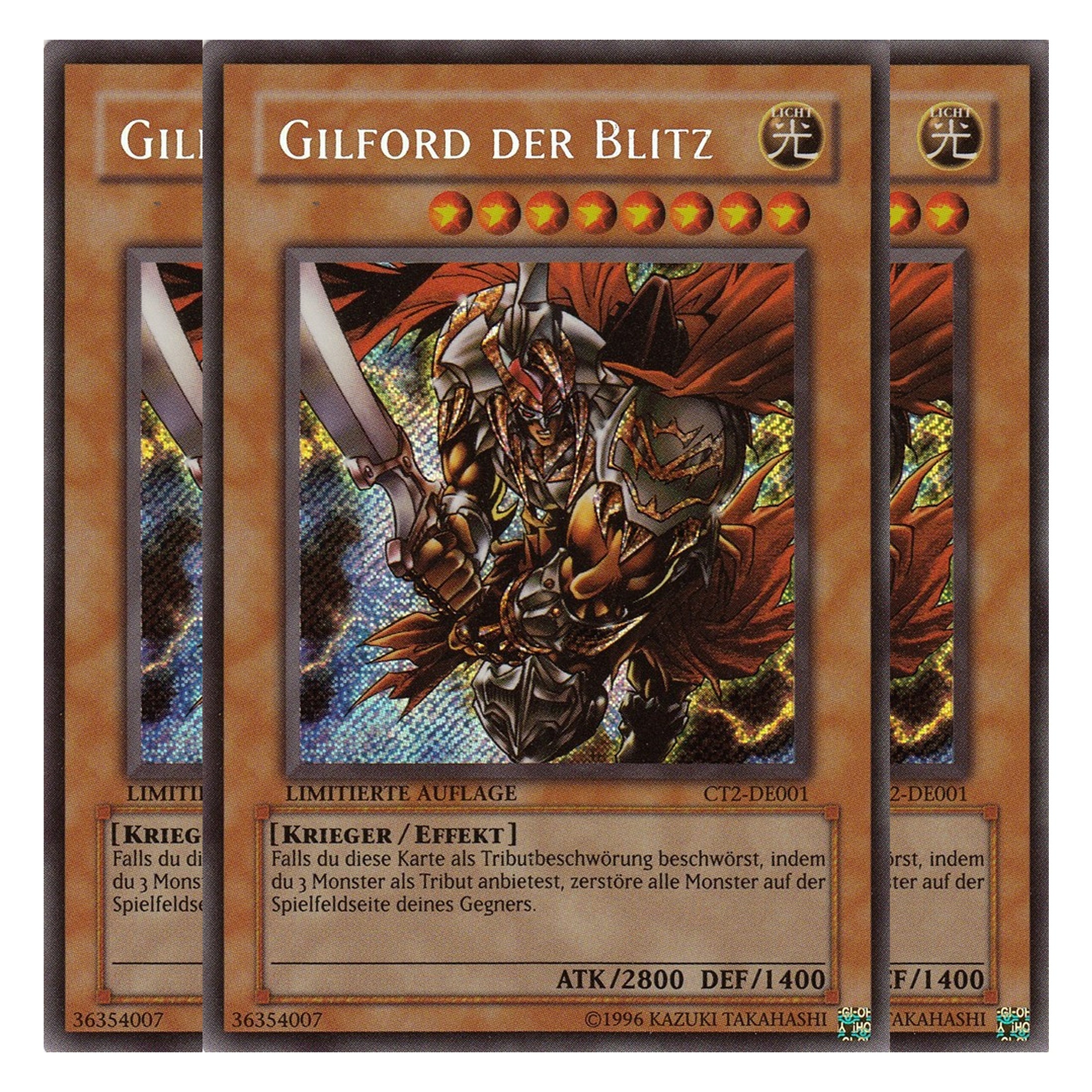 Gilford der Blitz - CT2-DE001 - Secret Rare - Deutsch - Limitierte Auflage - Collector's Tins 2005 - Playset (3 Kopien)