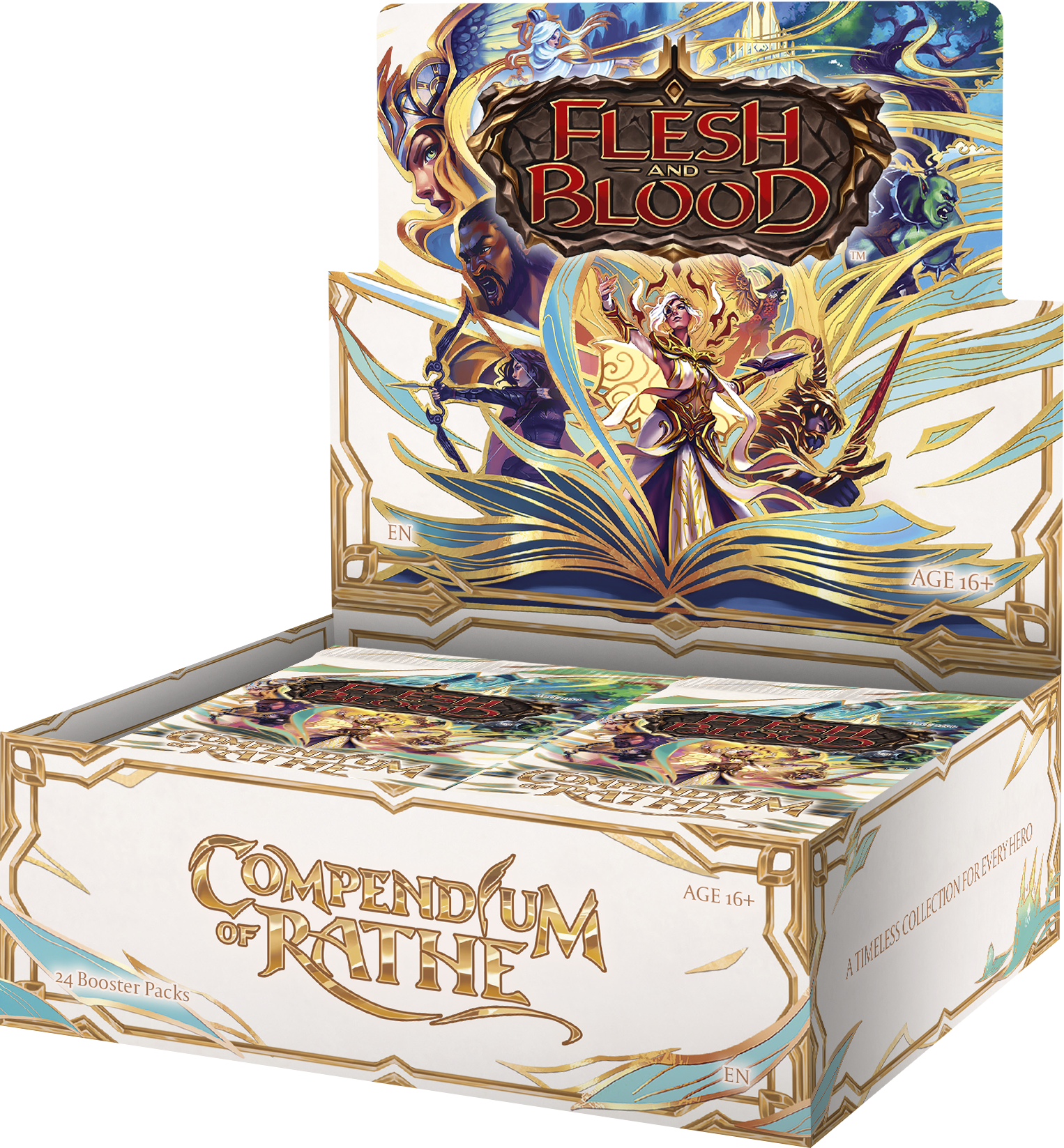 Flesh & Blood TCG – Compendium of Rathe Booster Display (24 Packs) – Englisch | Release 13.02.2026