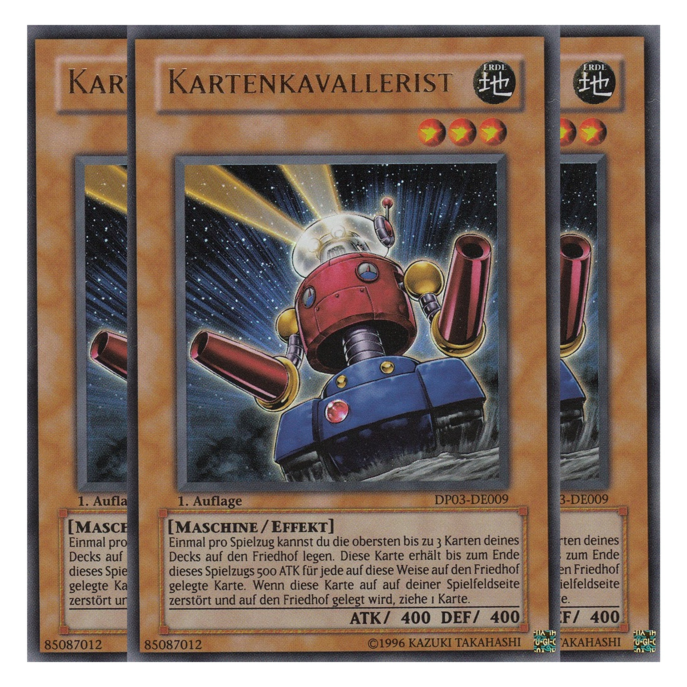 Kartenkavallerist - DP03-DE009 - Ultra Rare - Deutsch - Unlimitiert - Duelist Pack: Jaden Yuki 2 - Playset (3 Kopien)