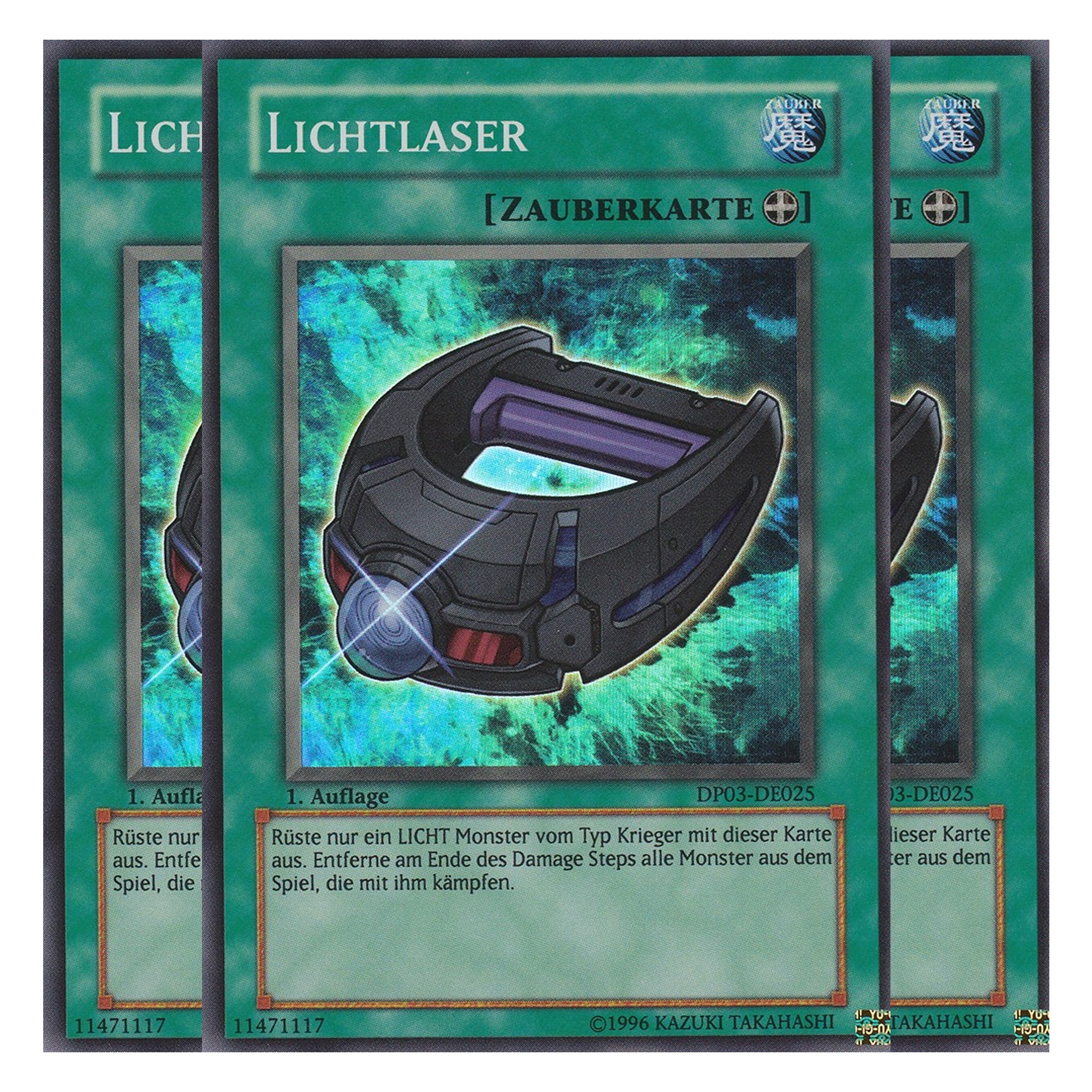 Lichtlaser - DP03-DE025 - Super Rare - Deutsch - Unlimitiert - Duelist Pack: Jaden Yuki 2 - Playset (3 Kopien)