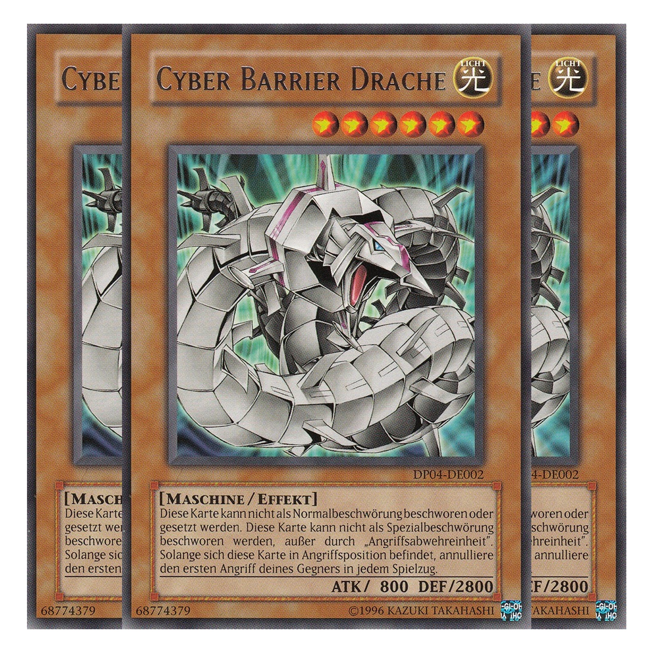 Cyber Barrier Drache - DP04-DE002 - Rare - Deutsch - Unlimitiert - Duelist Pack: Zane Truesdale - Playset (3 Kopien)