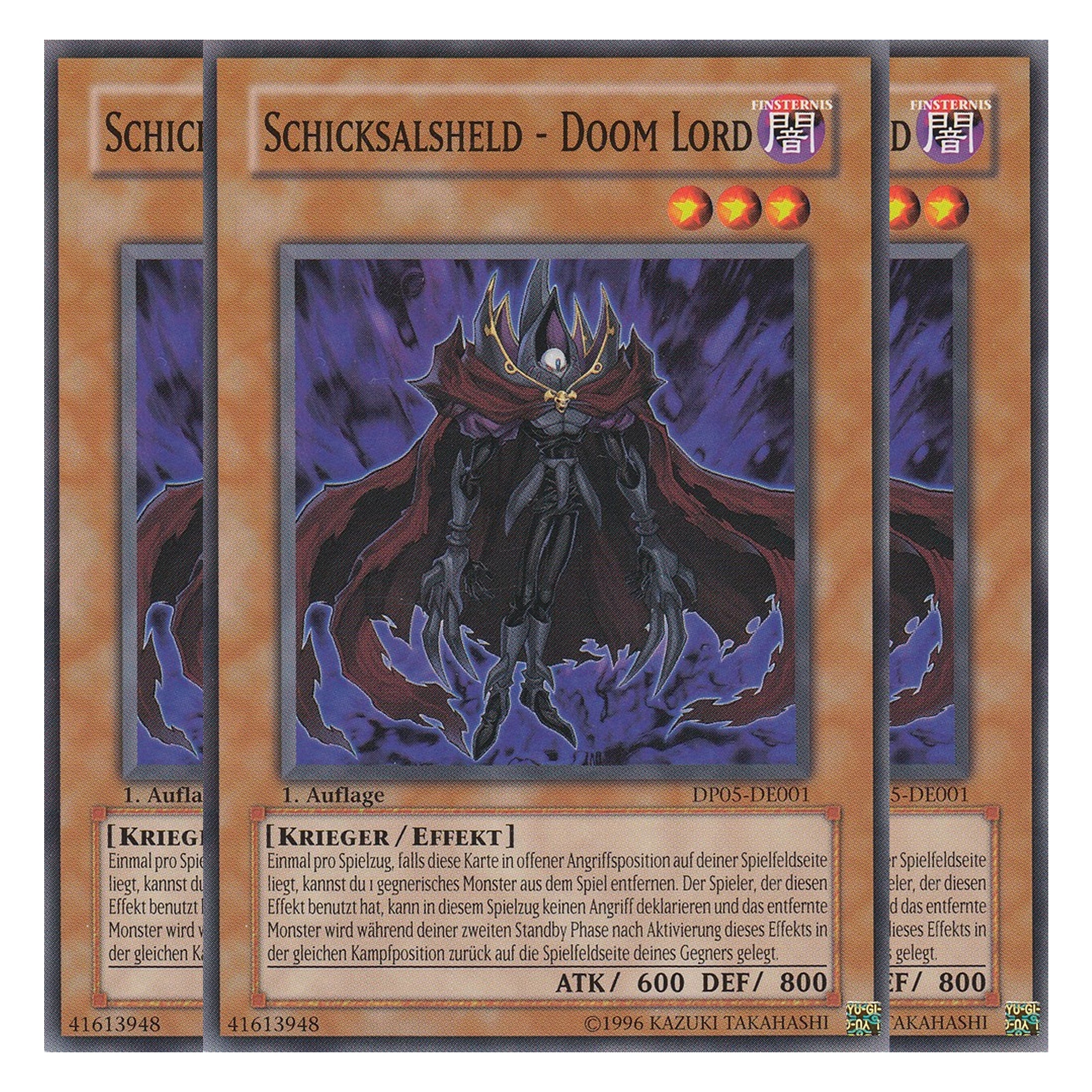 Schicksalsheld - Doom Lord - DP05-DE001 - Common - Deutsch - Unlimitiert - Duelist Pack: Aster Phoenix - Playset (3 Kopien)