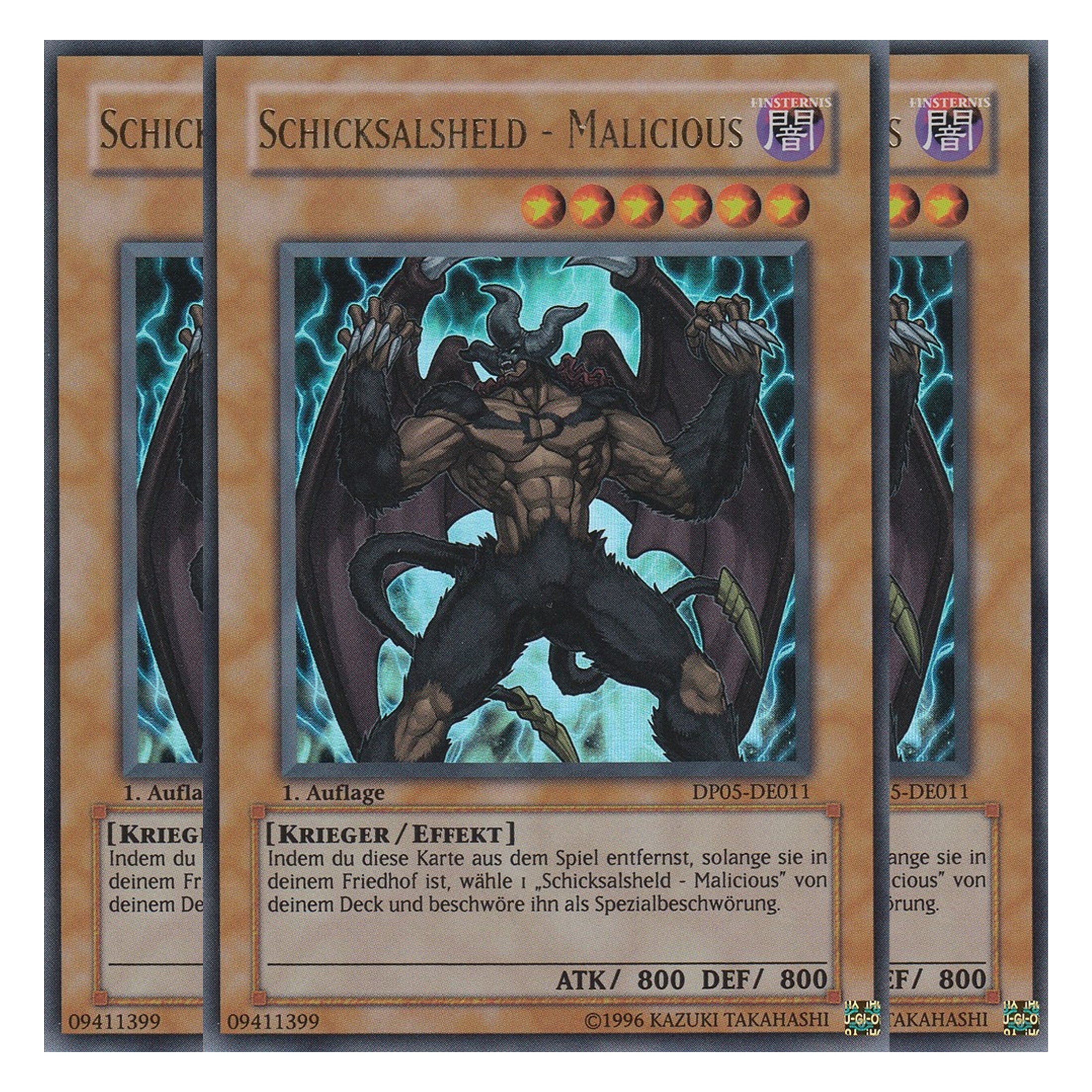 Schicksalsheld - Malicious - DP05-DE011 - Ultra Rare - Deutsch - Unlimitiert - Duelist Pack: Aster Phoenix - Playset (3 Kopien)