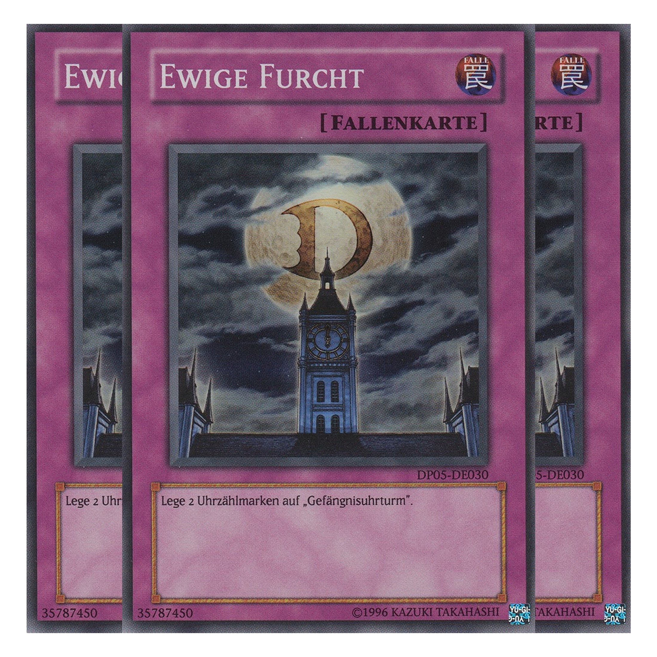 Ewige Furcht - DP05-DE030 - Super Rare - Deutsch - Unlimitiert - Duelist Pack: Aster Phoenix - Playset (3 Kopien)
