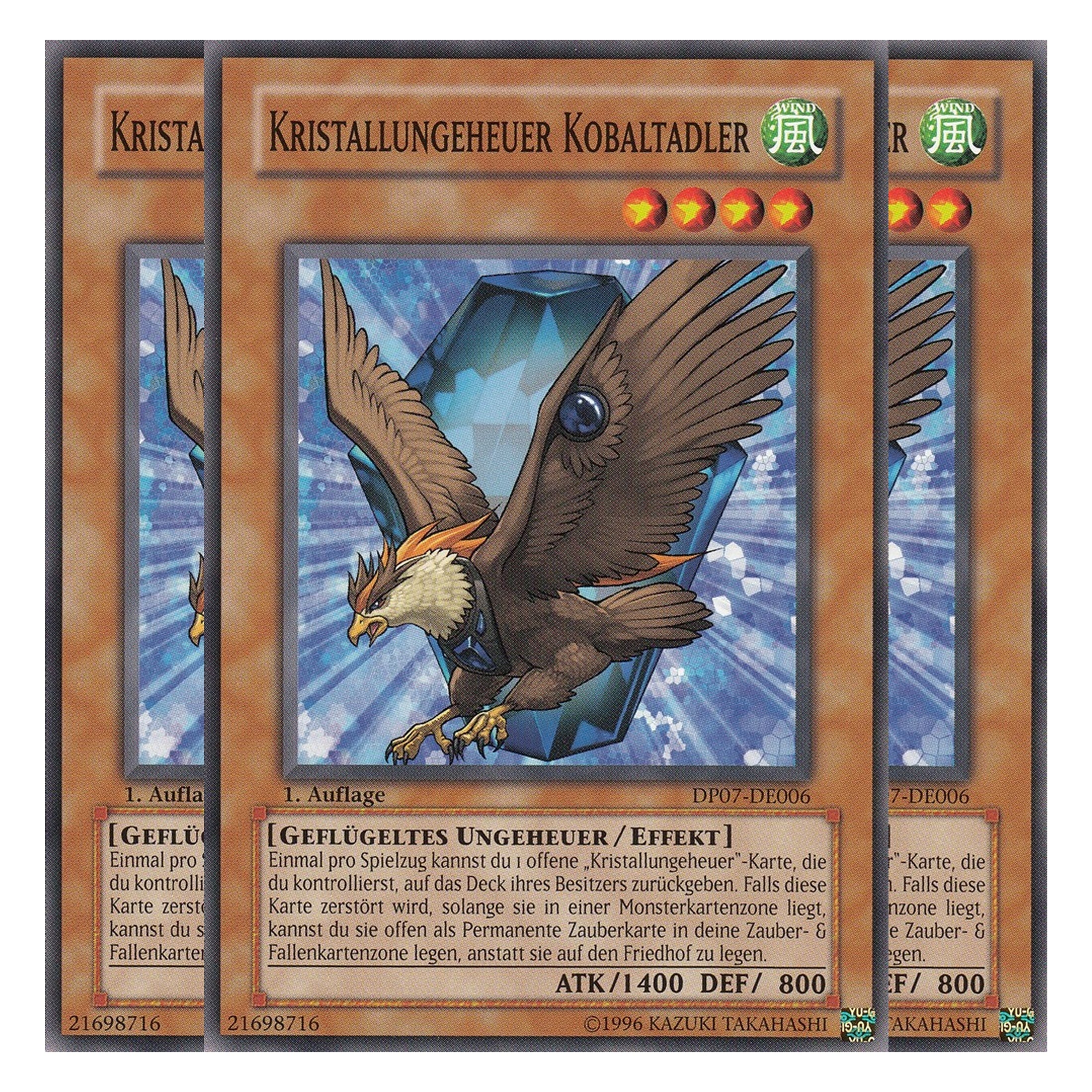 Kristallungeheuer Kobaltadler - DP07-DE006 - Common - Deutsch - Unlimitiert - Duelist Pack: Jesse Anderson - Playset (3 Kopien)