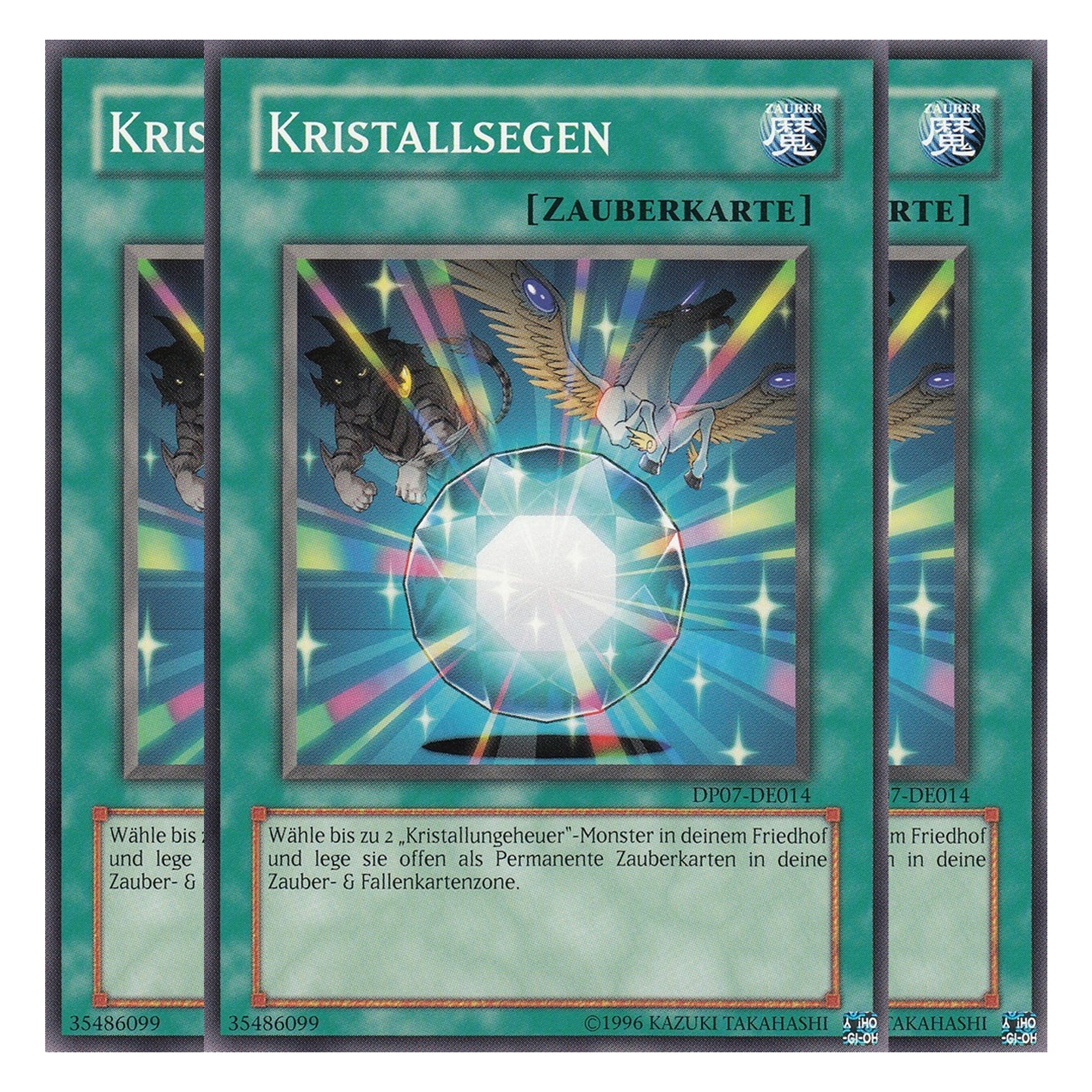 Kristallsegen - DP07-DE014 - Common - Deutsch - Unlimitiert - Duelist Pack: Jesse Anderson - Playset (3 Kopien)
