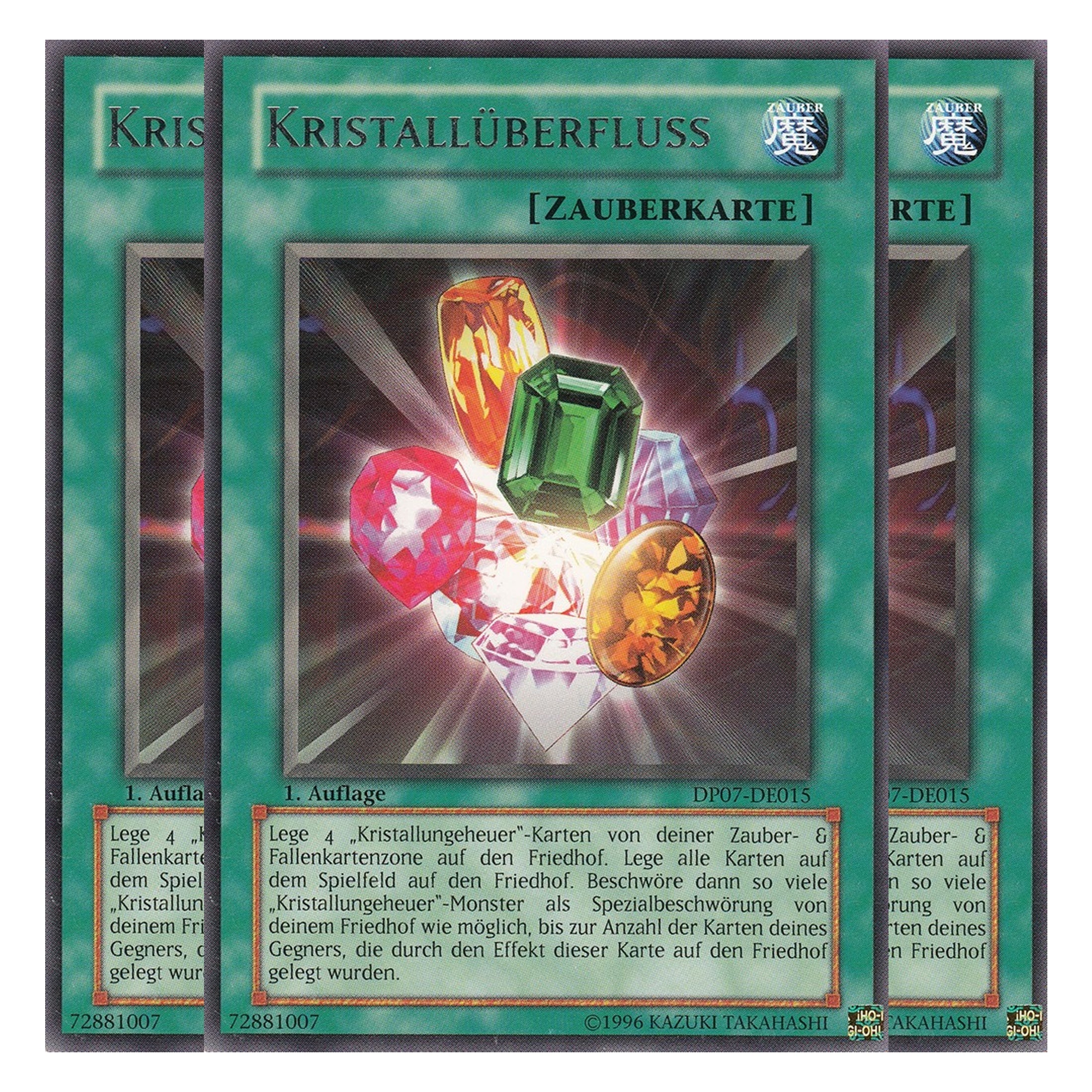 Kristallüberfluss - DP07-DE015 - Rare - Deutsch - Unlimitiert - Duelist Pack: Jesse Anderson - Playset (3 Kopien)