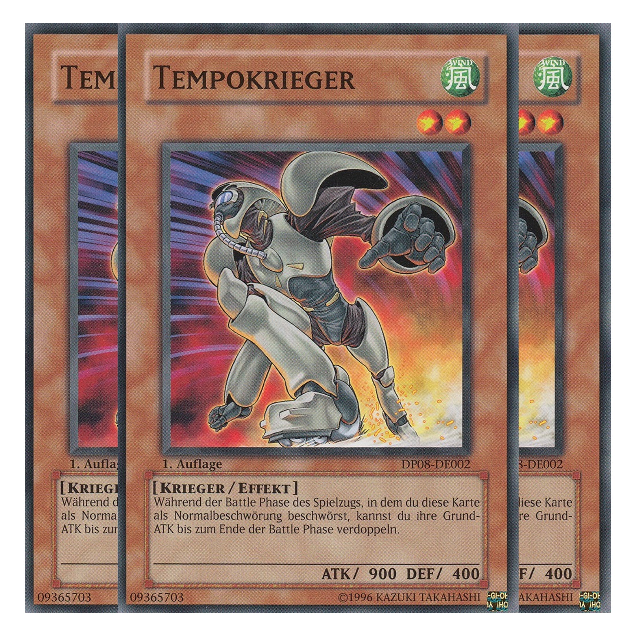 Tempokrieger - DP08-DE002 - Common - Deutsch - Unlimitiert - Duelist Pack: Yusei Fudo - Playset (3 Kopien)