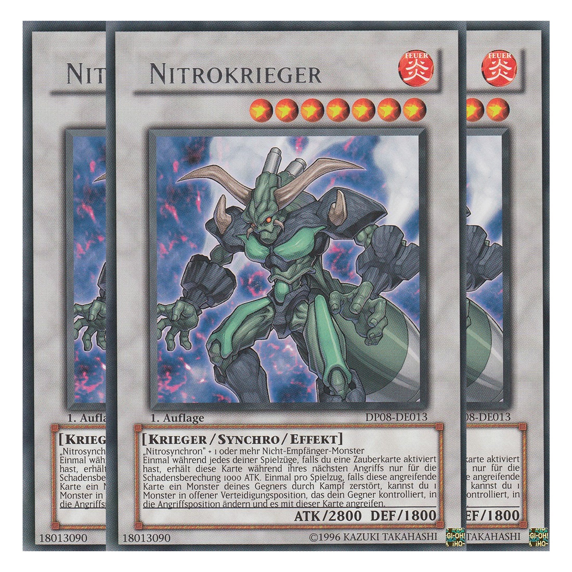 Nitrokrieger - DP08-DE013 - Rare - Deutsch - Unlimitiert - Duelist Pack: Yusei Fudo - Playset (3 Kopien)