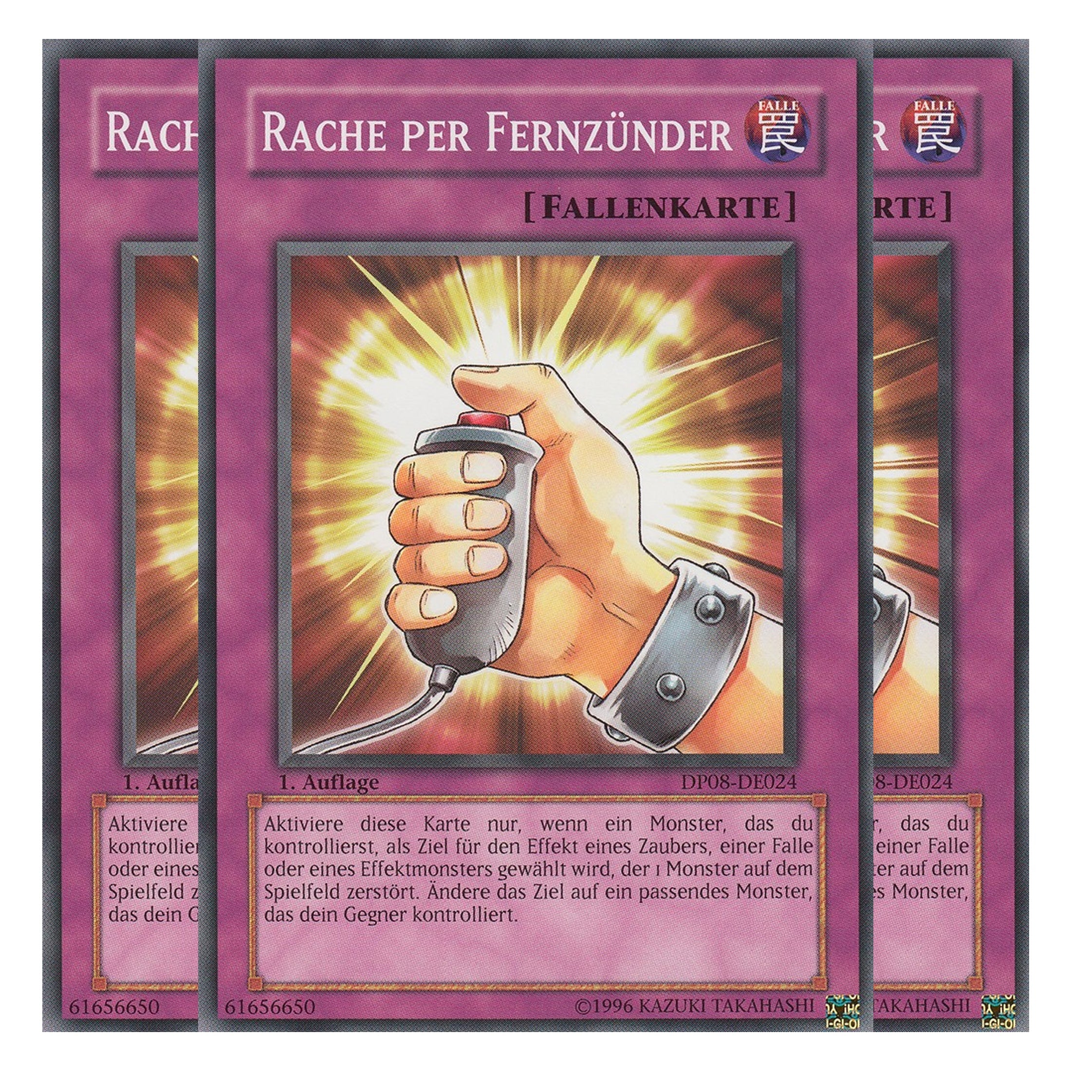 Rache per Fernzünder - DP08-DE024 - Common - Deutsch - Unlimitiert - Duelist Pack: Yusei Fudo - Playset (3 Kopien)