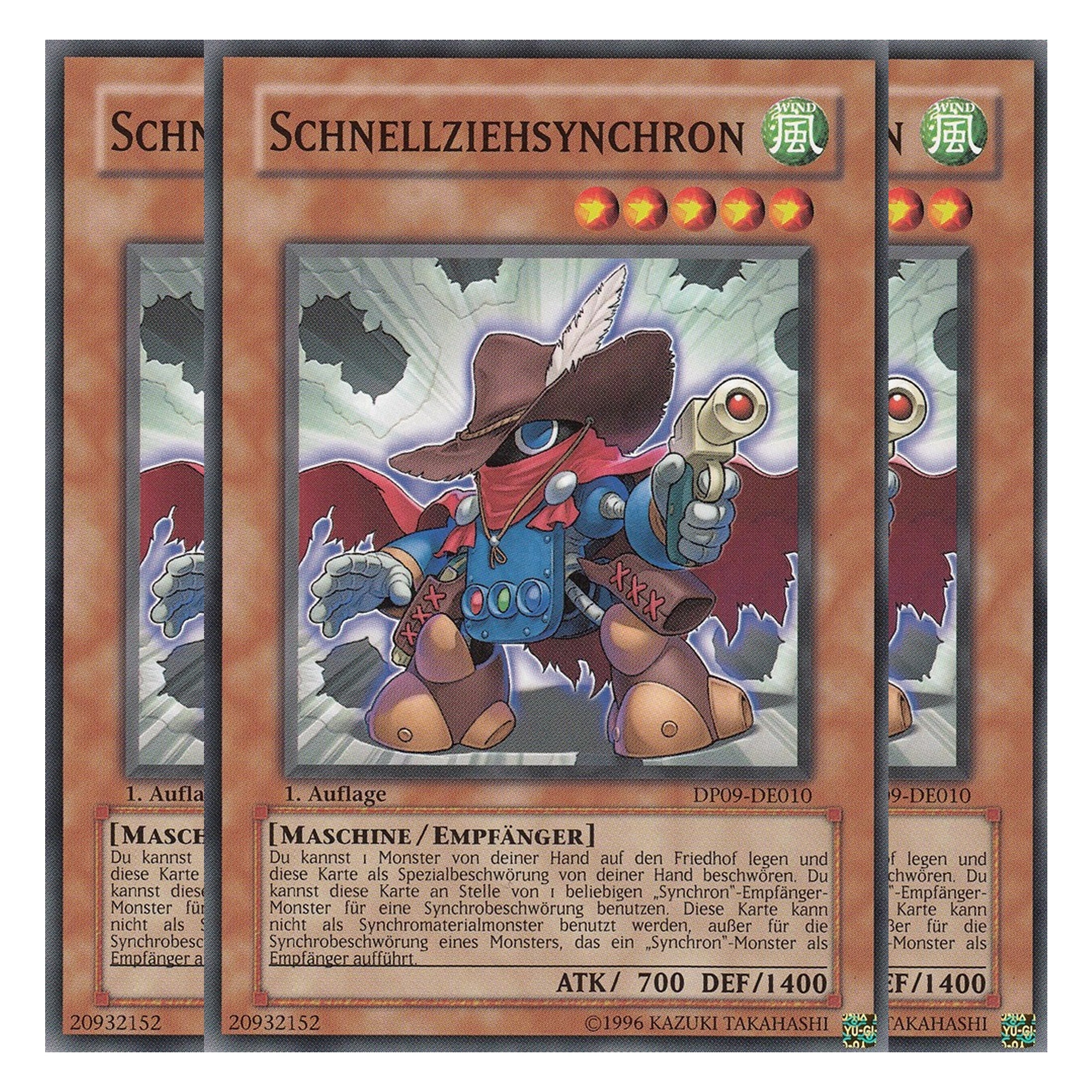 Schnellziehsynchron - DP09-DE010 - Common - Deutsch - Unlimitiert - Duelist Pack: Yusei Fudo 2 - Playset (3 Kopien)