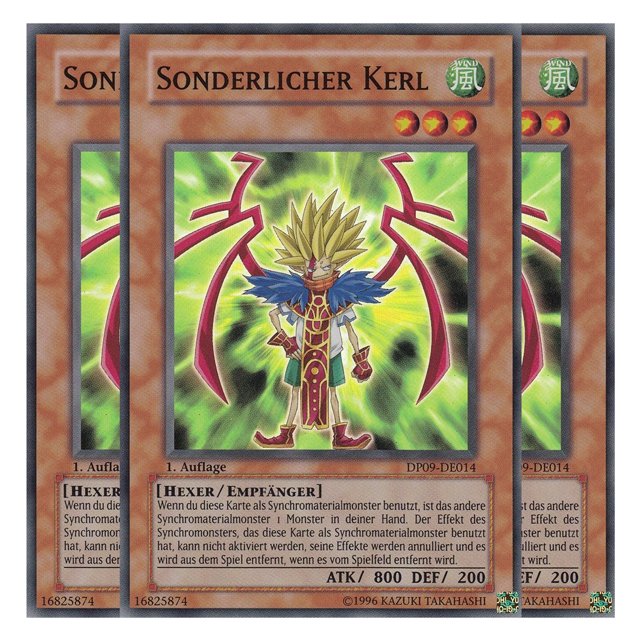 Sonderlicher Kerl - DP09-DE014 - Super Rare - Deutsch - Unlimitiert - Duelist Pack: Yusei Fudo 2 - Playset (3 Kopien)