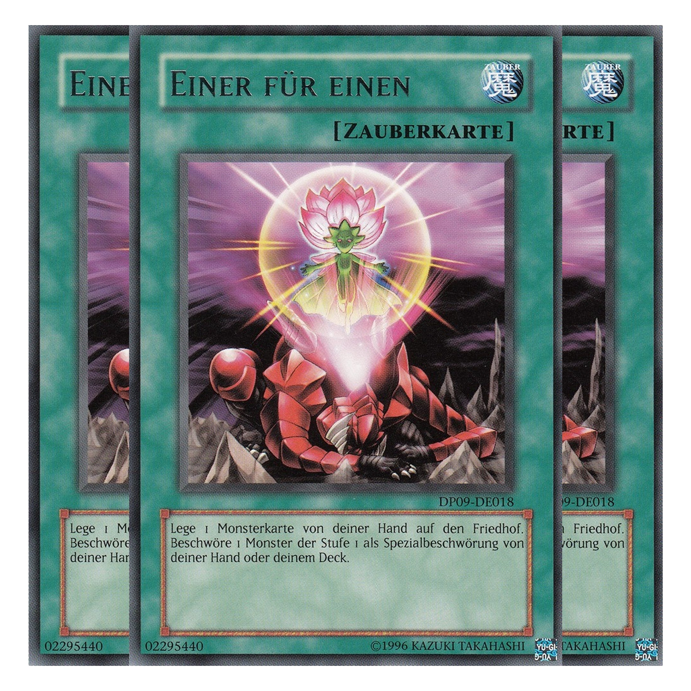 Einer für einen - DP09-DE018 - Rare - Deutsch - Unlimitiert - Duelist Pack: Yusei Fudo 2 - Playset (3 Kopien)