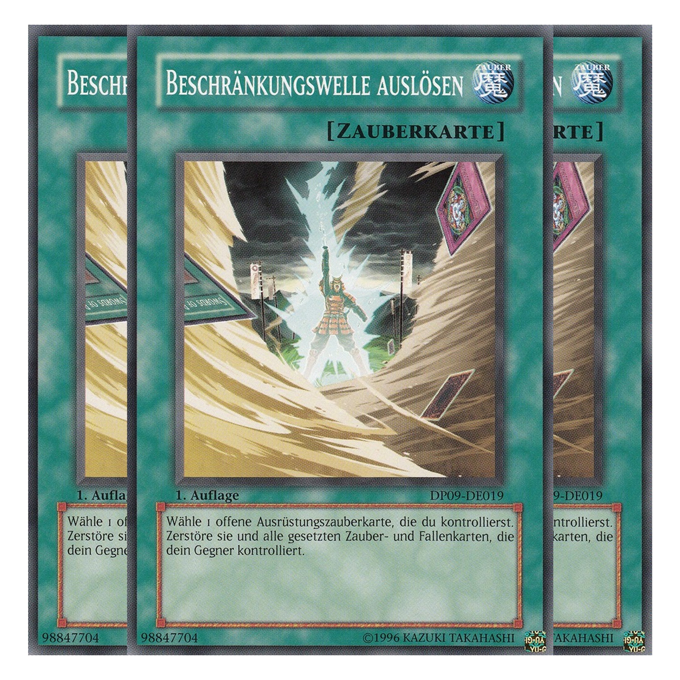 Beschränkungswelle auslösen - DP09-DE019 - Common - Deutsch - Unlimitiert - Duelist Pack: Yusei Fudo 2 - Playset (3 Kopien)