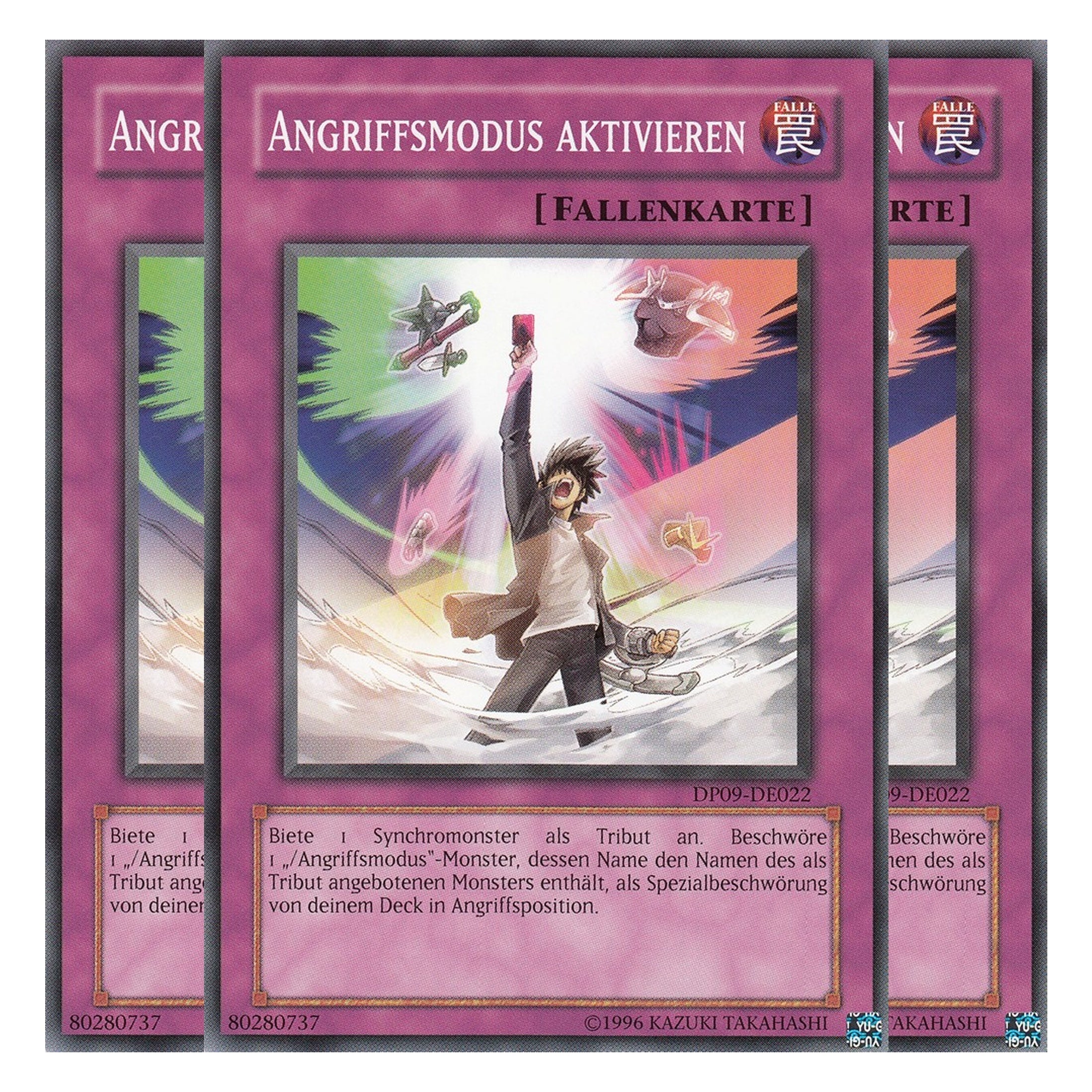 Angriffsmodus aktivieren - DP09-DE022 - Common - Deutsch - Unlimitiert - Duelist Pack: Yusei Fudo 2 - Playset (3 Kopien)